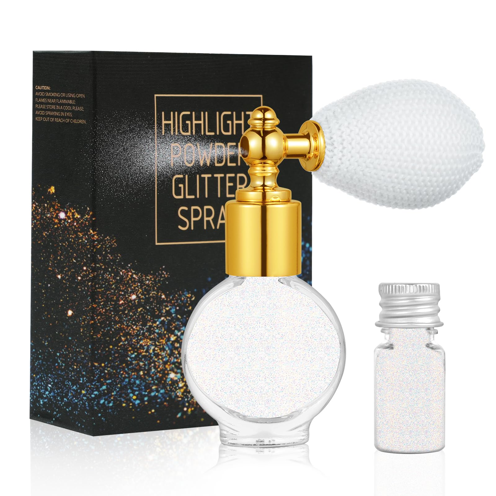 Aoowu Glitter Powder Spray Shiny Body Glitter Spray For Women