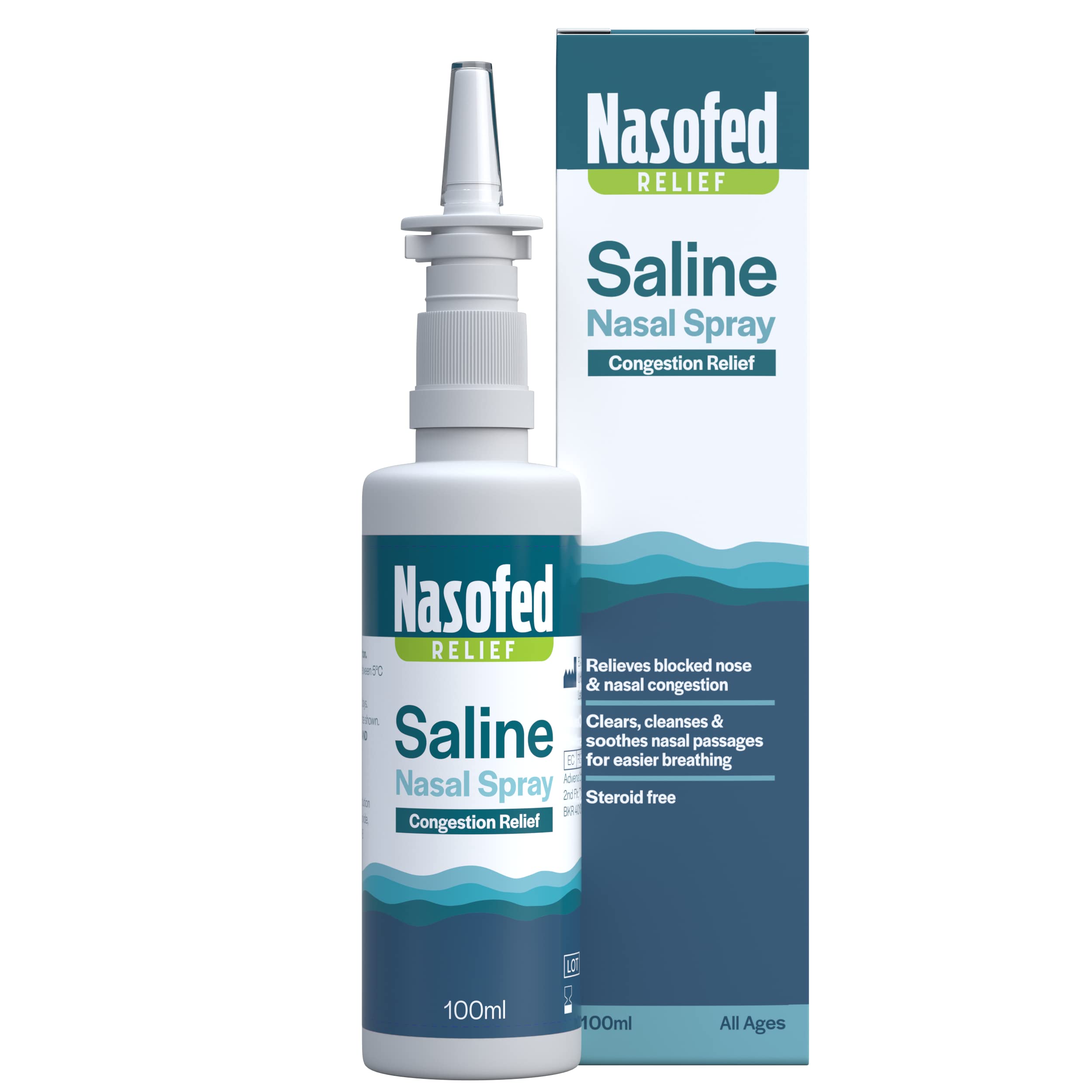 Saline solution nasal store drops