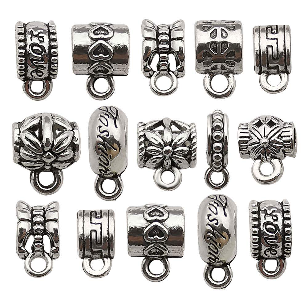 Charms for Jewelry Making - 100 Pcs DIY Gold Pendants for Earrings  Bracelets Necklaces Supplies Mixed Alloy Beads for Jewelry Making Earrings