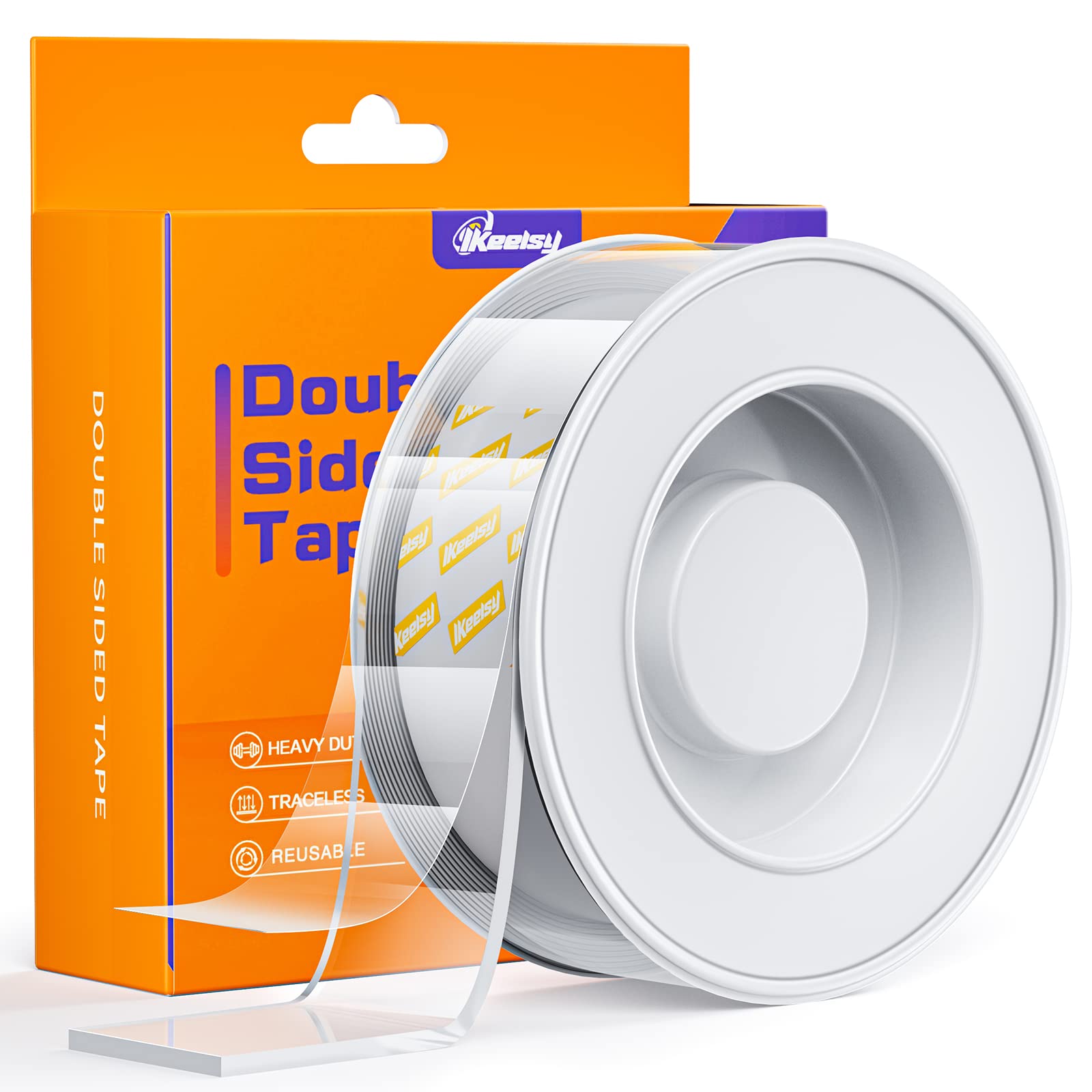 1pc Double Sided Mounting Tape Carpet Tape Adhesive Strips Picture Hanging  Strips 1.18 x 118 inch Nano Adhesive Tape Two Sided Tape, Transparent  Double Stick Tape Poster Tape