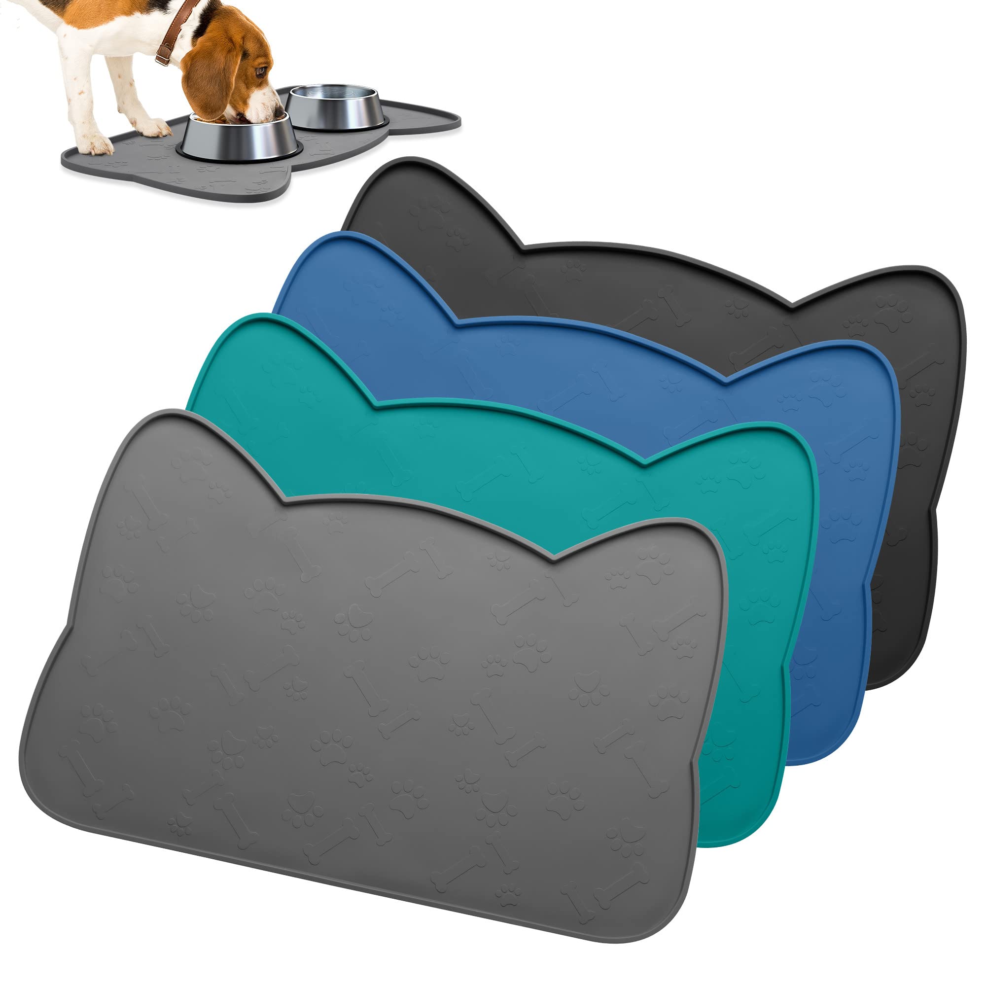 Pet Feeding Mat Silicone Non Slip Pet Food Mat Dog Bowl Placemat - China Pet  Meal Mat and Silicone Pet Mat price
