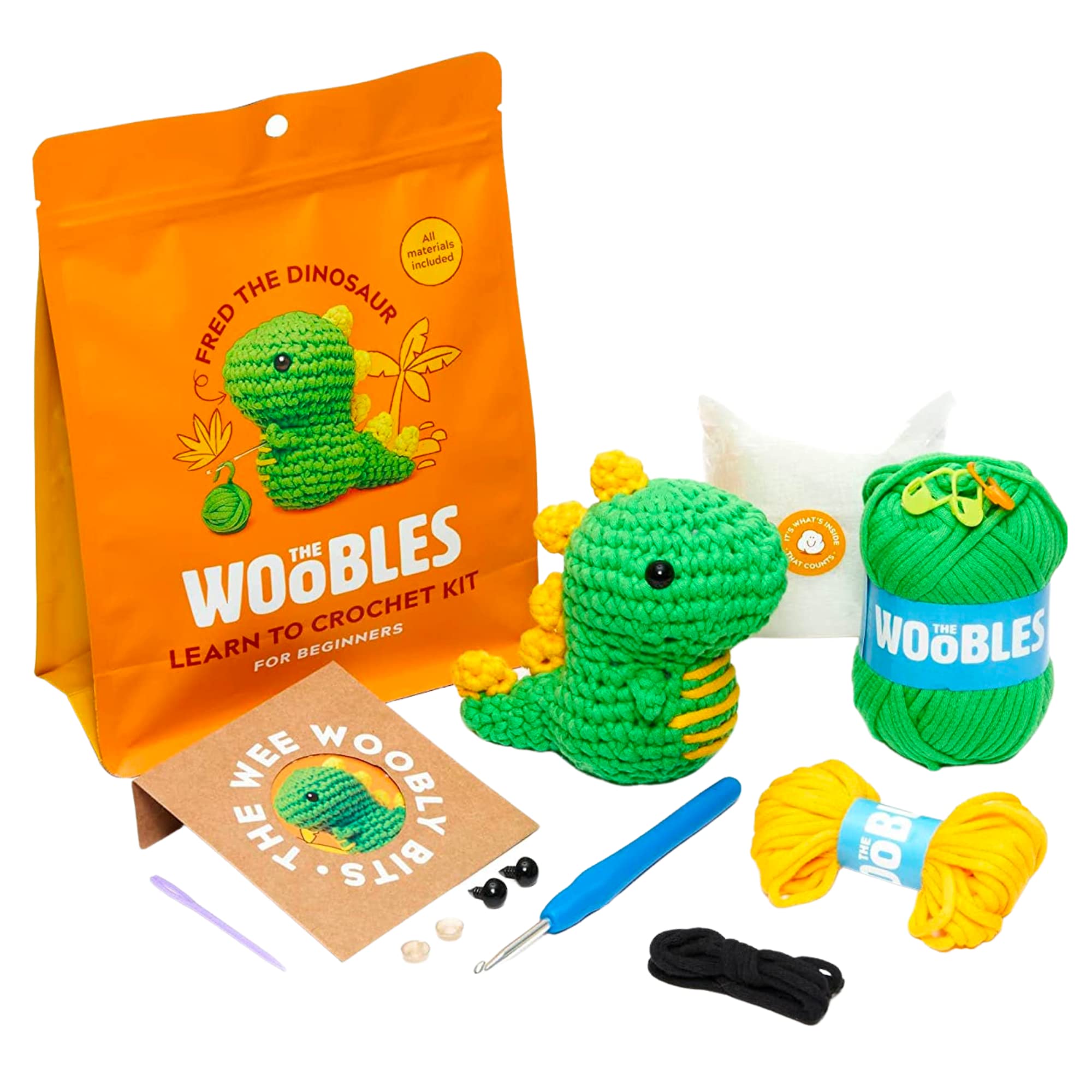 biuzii croet full kit for beginners, crochet kit, the woobles