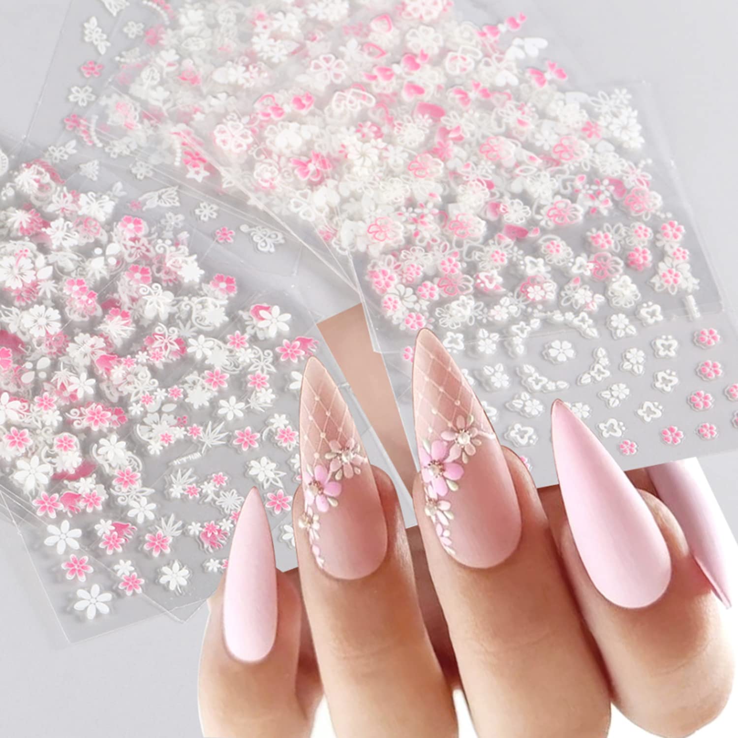 30 Playful Pink Nail Art Designs for Every Occasion : Pink & White Swirl  Nude Nails