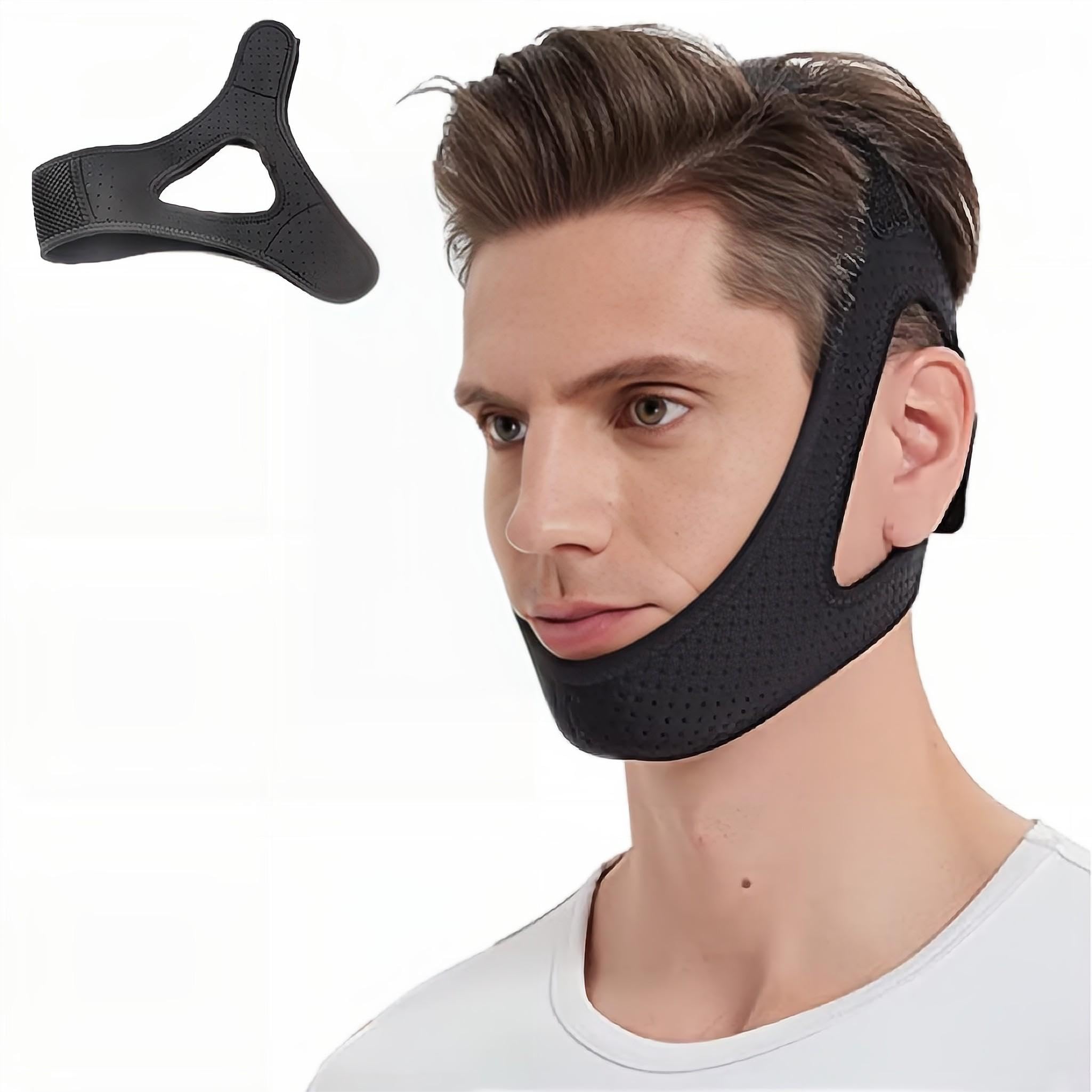 Adjustable Anti Snore Chin Strap, Neck Collar Against Snoring