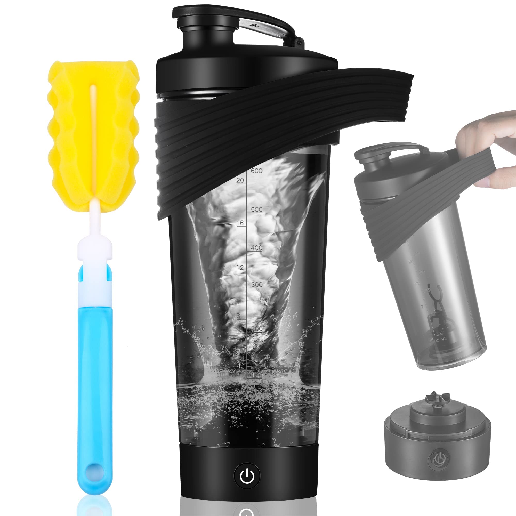 Electric Protein Shaker Bottle, Made with Tritan - BPA Free - 16