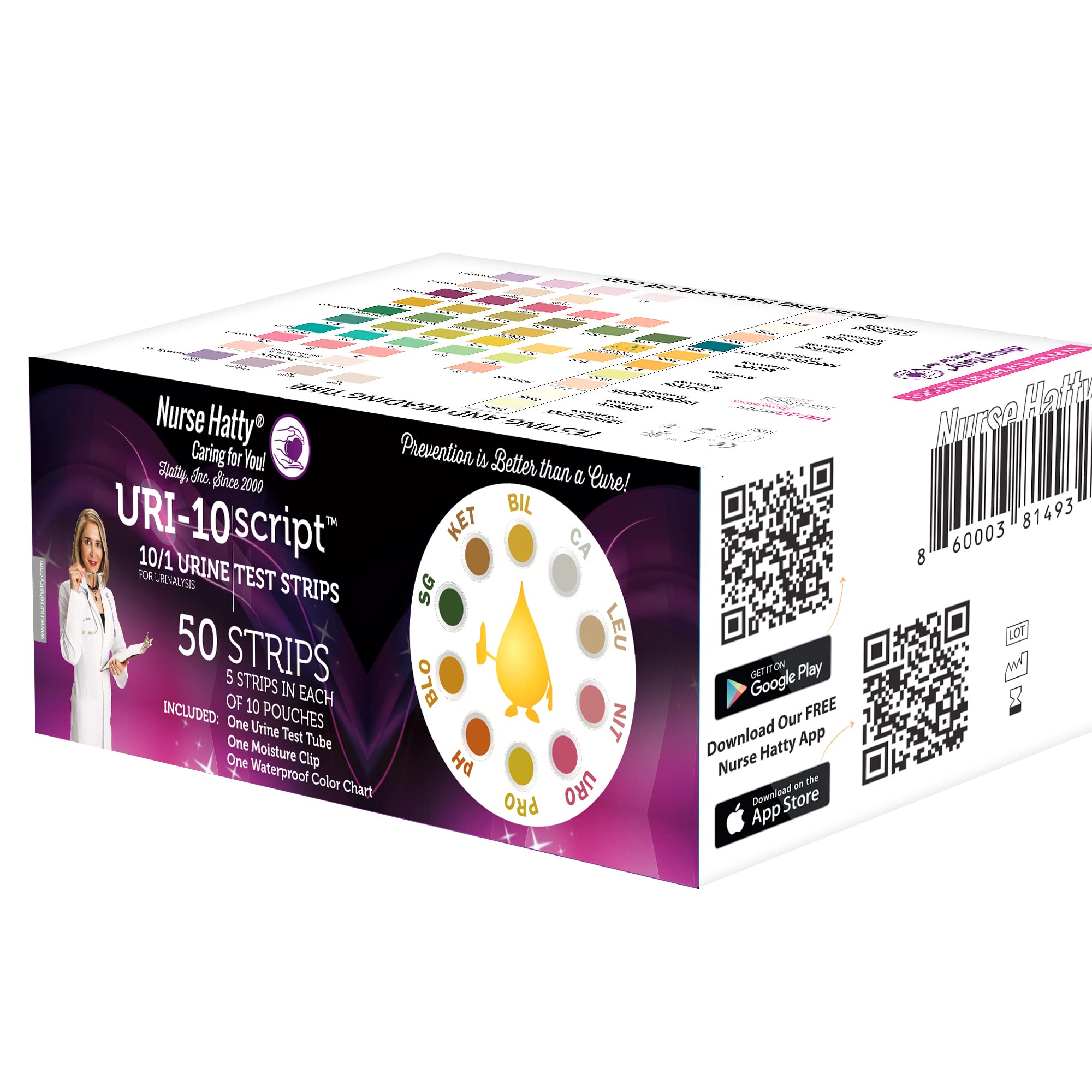 Test urinaire nitrite - 50 pièces