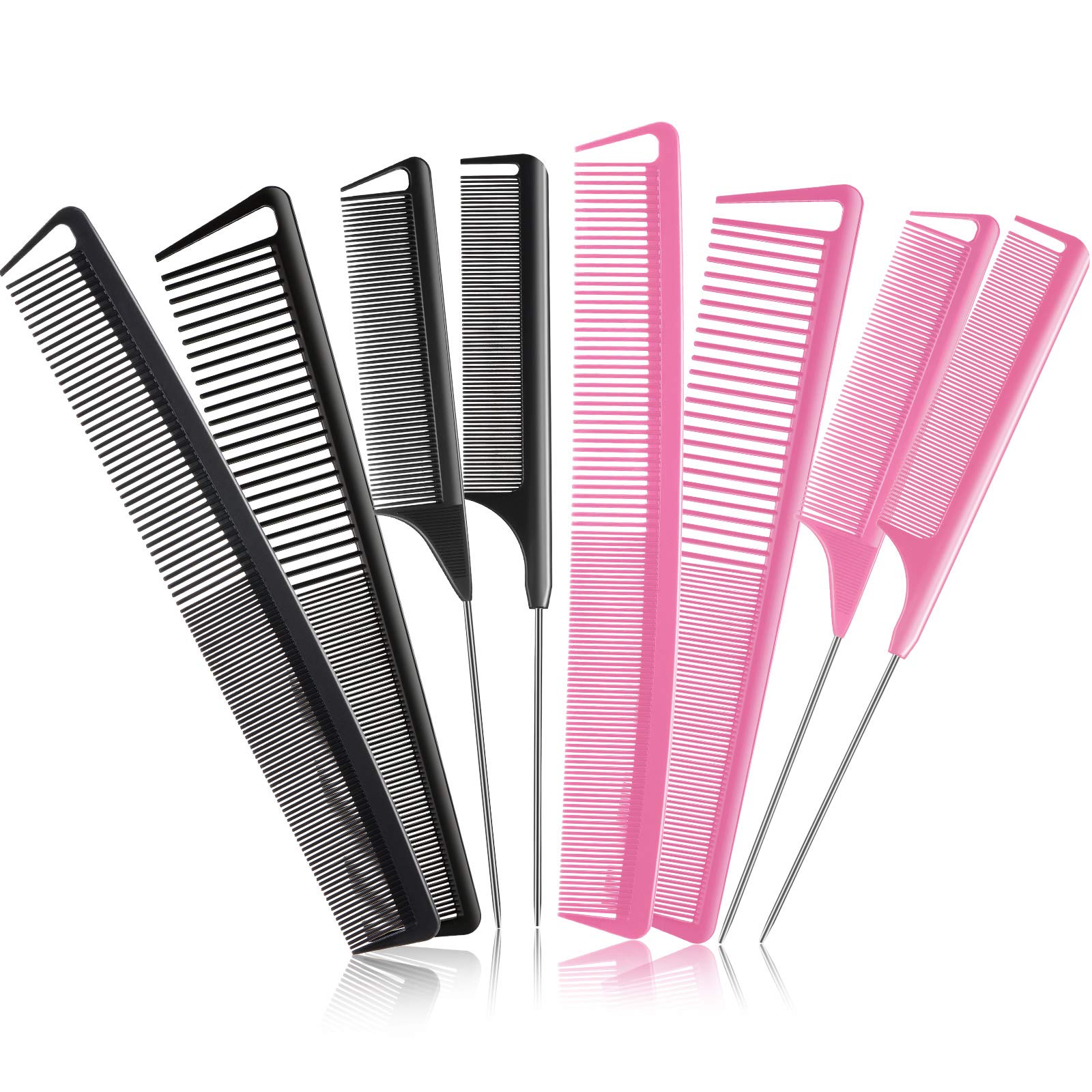 Hot Customized Private Label Pink Hair Tinting Parting Comb Salon Styling  Metal Pin Rat Tail Carbon Braiding Comb for Women - China Hair Comb and Rat  Tail Comb price
