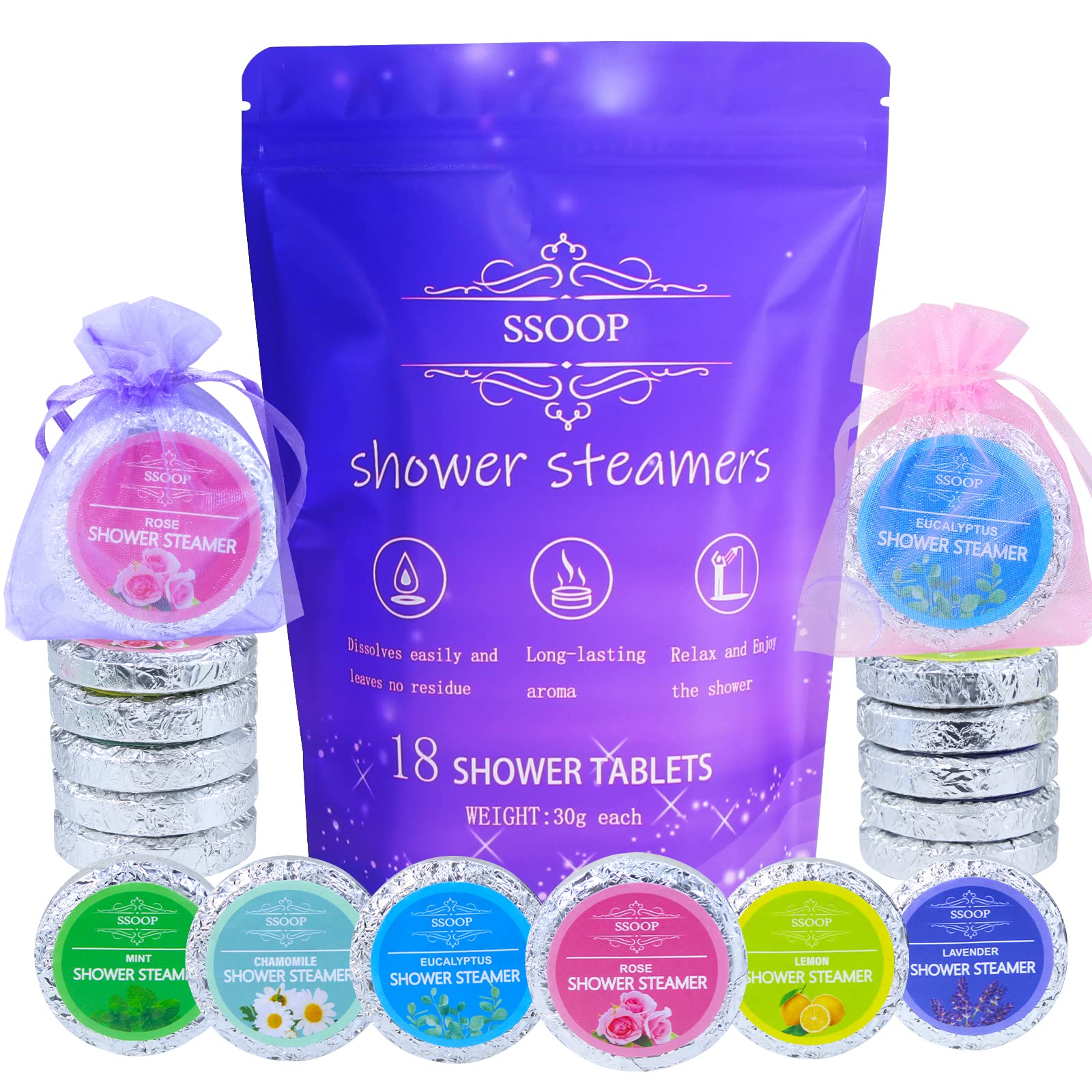 Self-Care Shower Steamer Aromatherapy Set