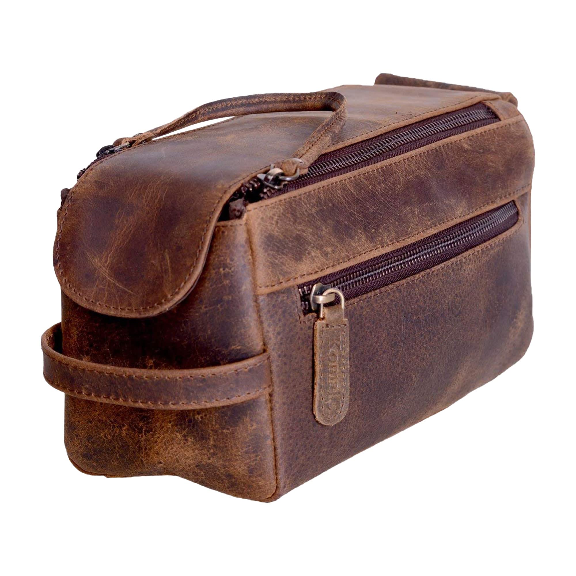 Messenger Bag, Distressed Buffalo