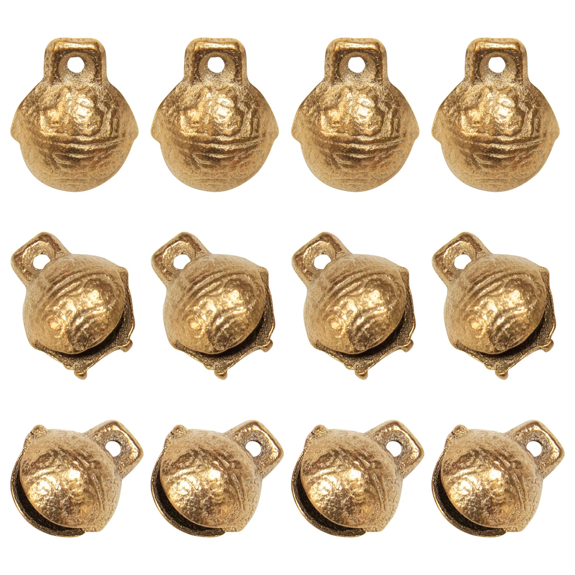 30 Pack Vintage Tibetan Brass Bells Mini Jingle Feng Shui Bell Charms For  Diy Crafts Jewely Making