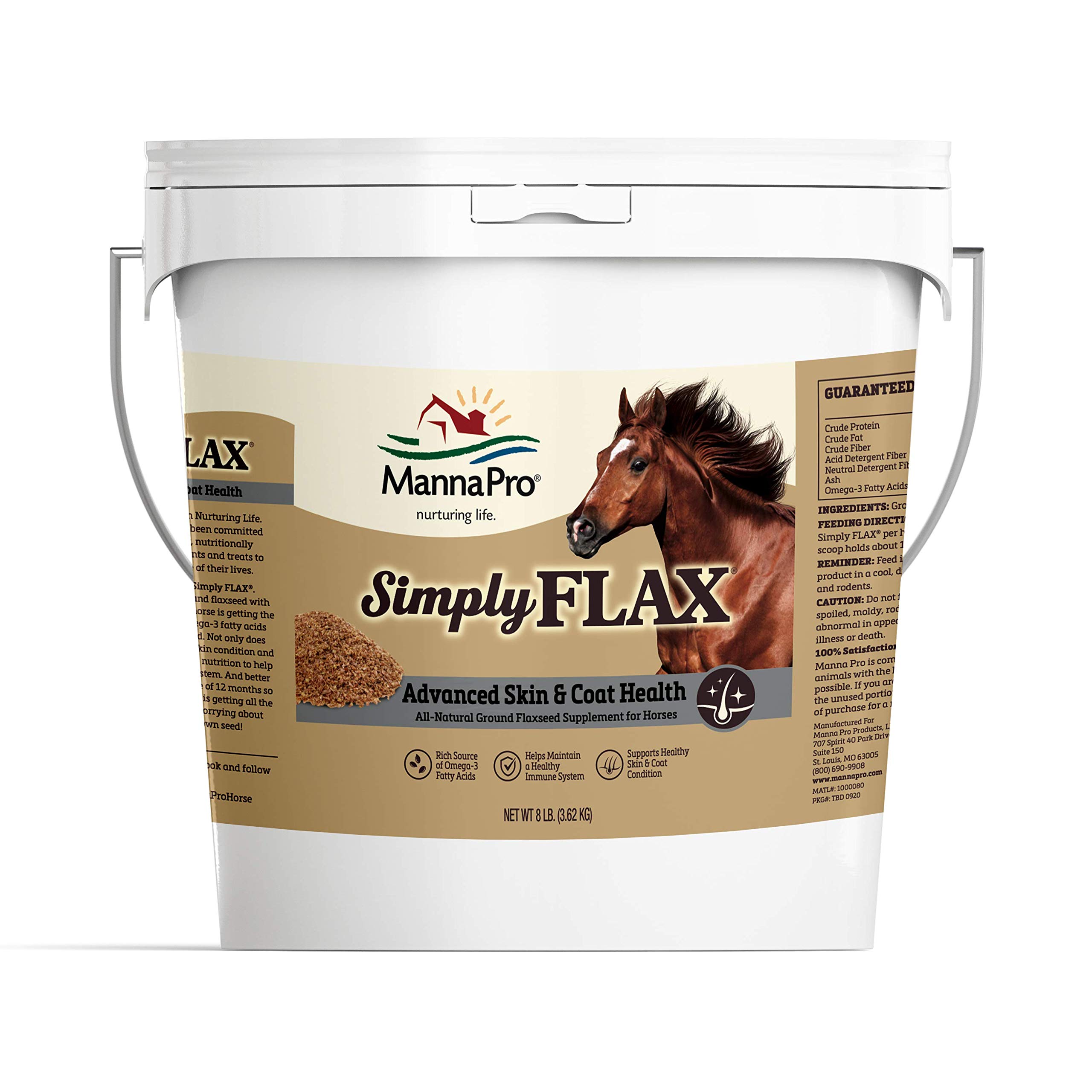 Manna Pro Simply Flax for Horses Omega 3 Fatty Acids from Flaxseed