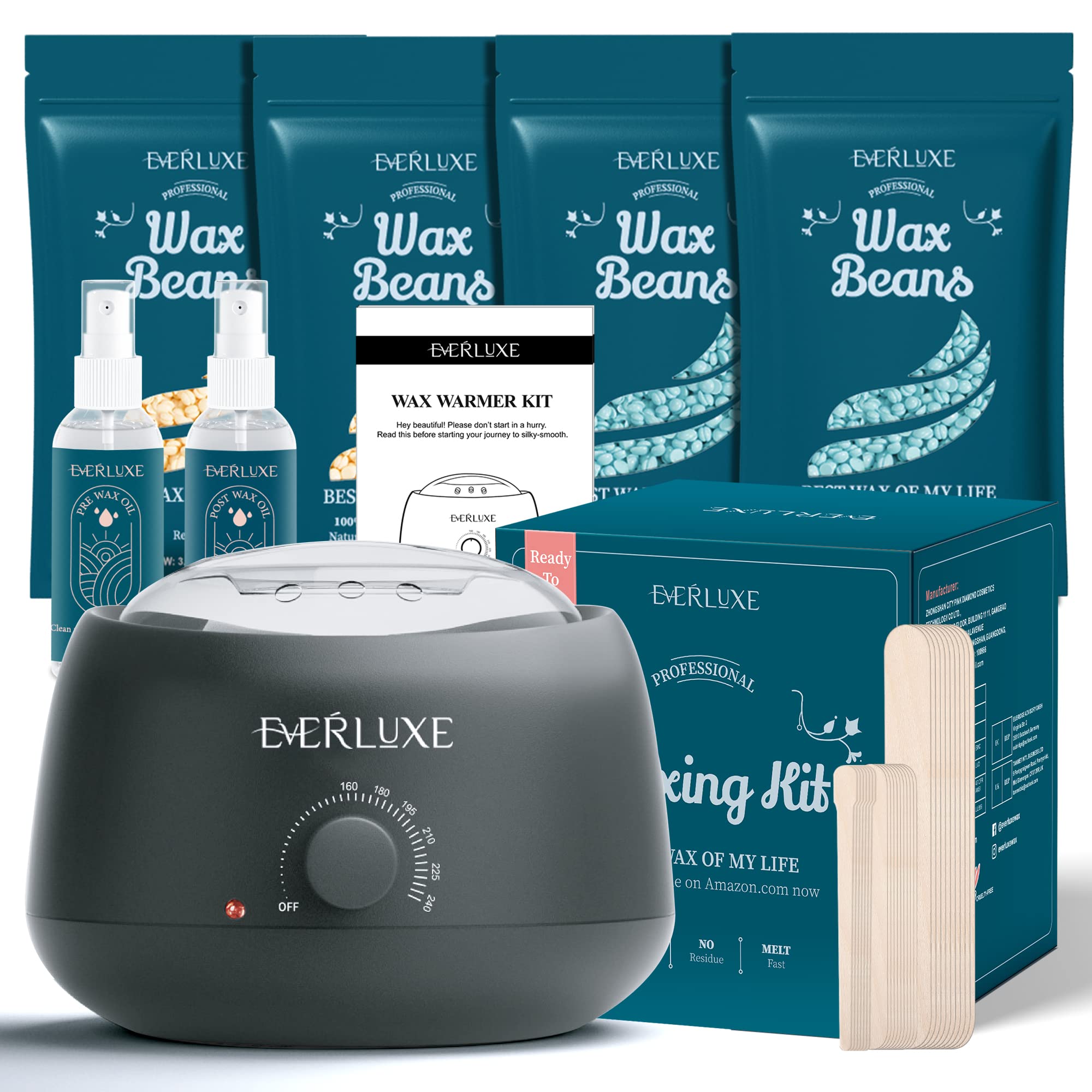 Waxing Warmer Kit with 4 Hard Wax Beans - Waxing Supplies