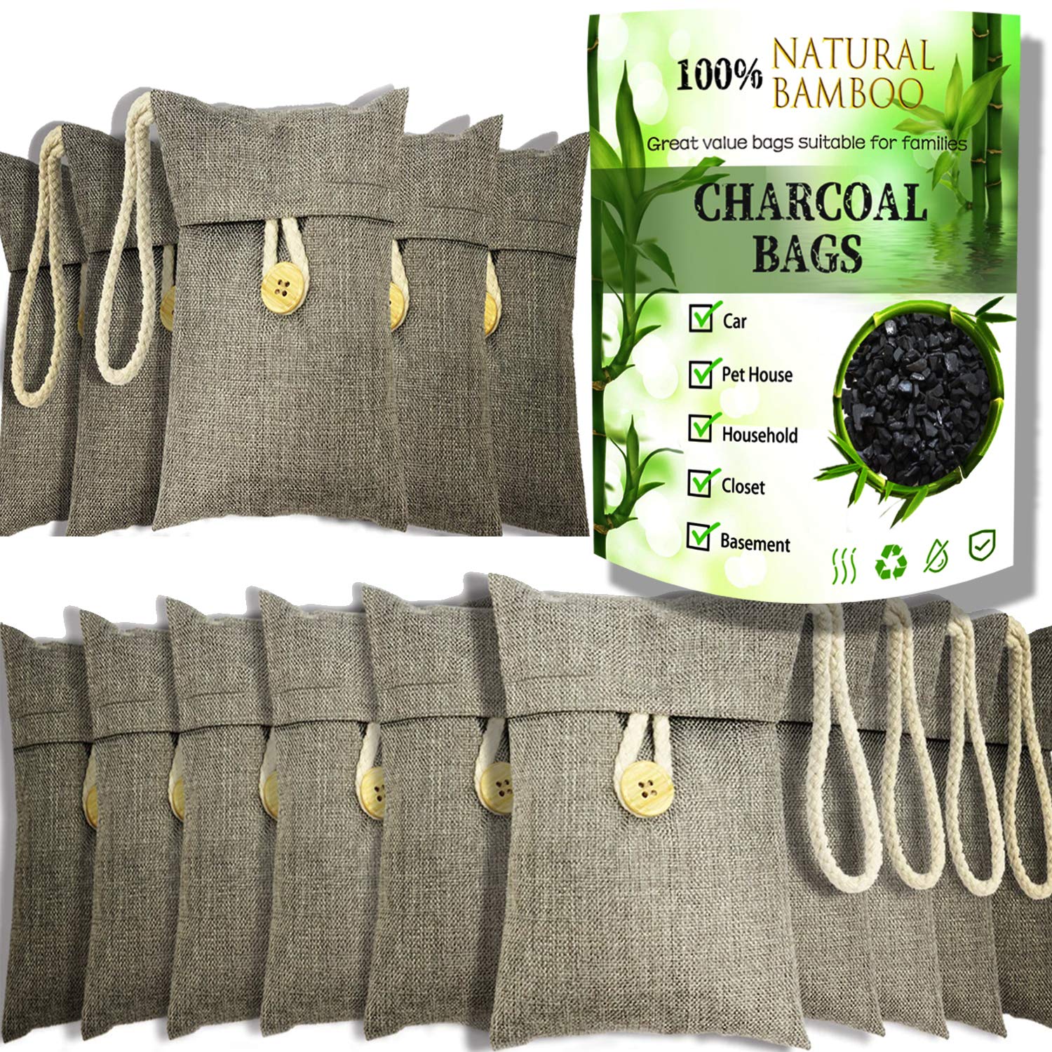 Odor absorbing charcoal deals bags