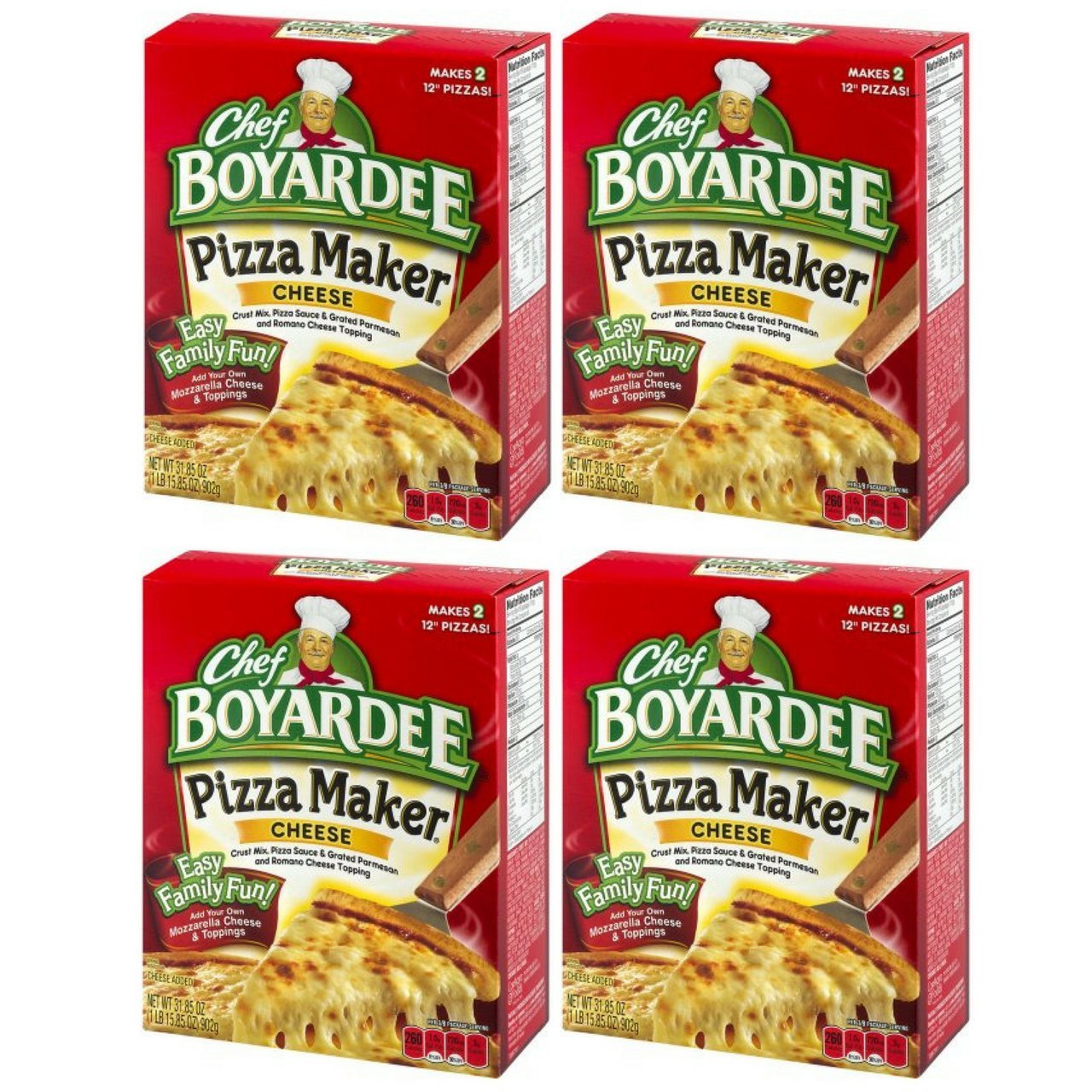 Chef Boyardee Cheese Pizza Kit Makes 2 Pizzas 3185 Oz Pack Of 4