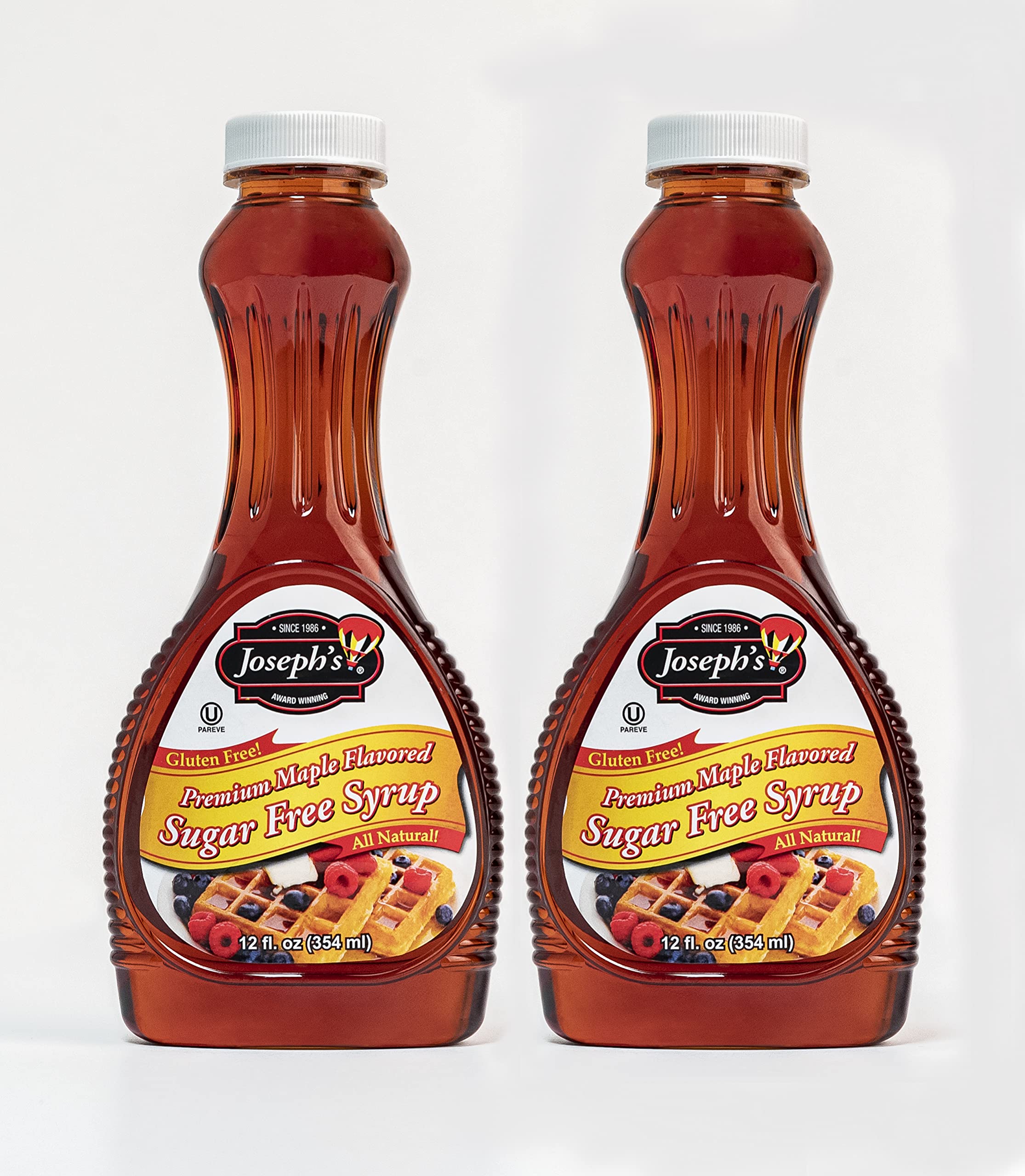 Joseph's Sugar Free Maple Syrup, 12oz - Pack of 2 12 Fl Oz (Pack of 2)