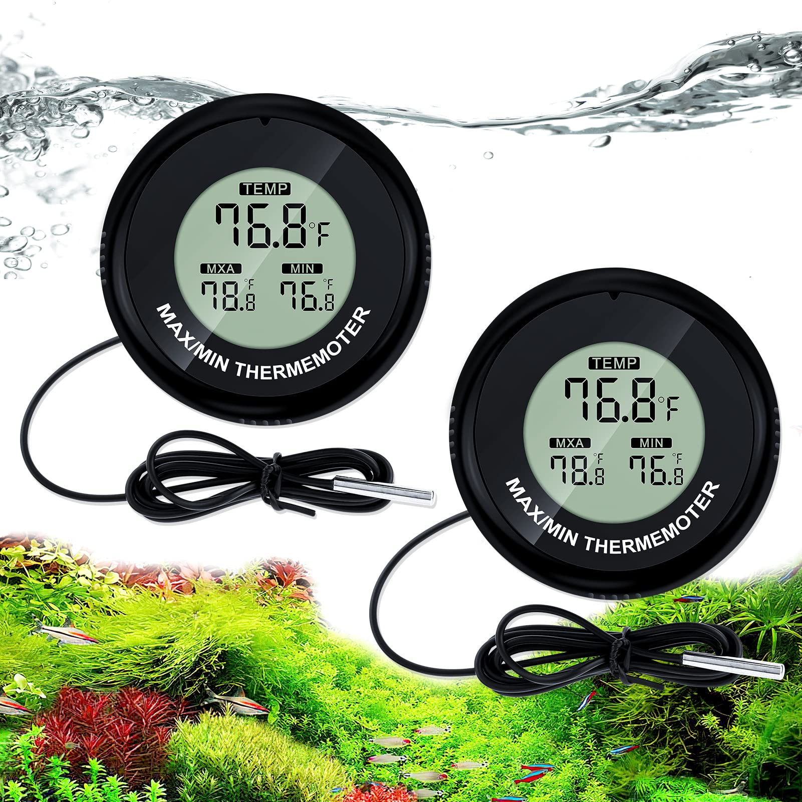 LCD Digital Temperature Fish Tank Temp Meter Aquarium Thermometer