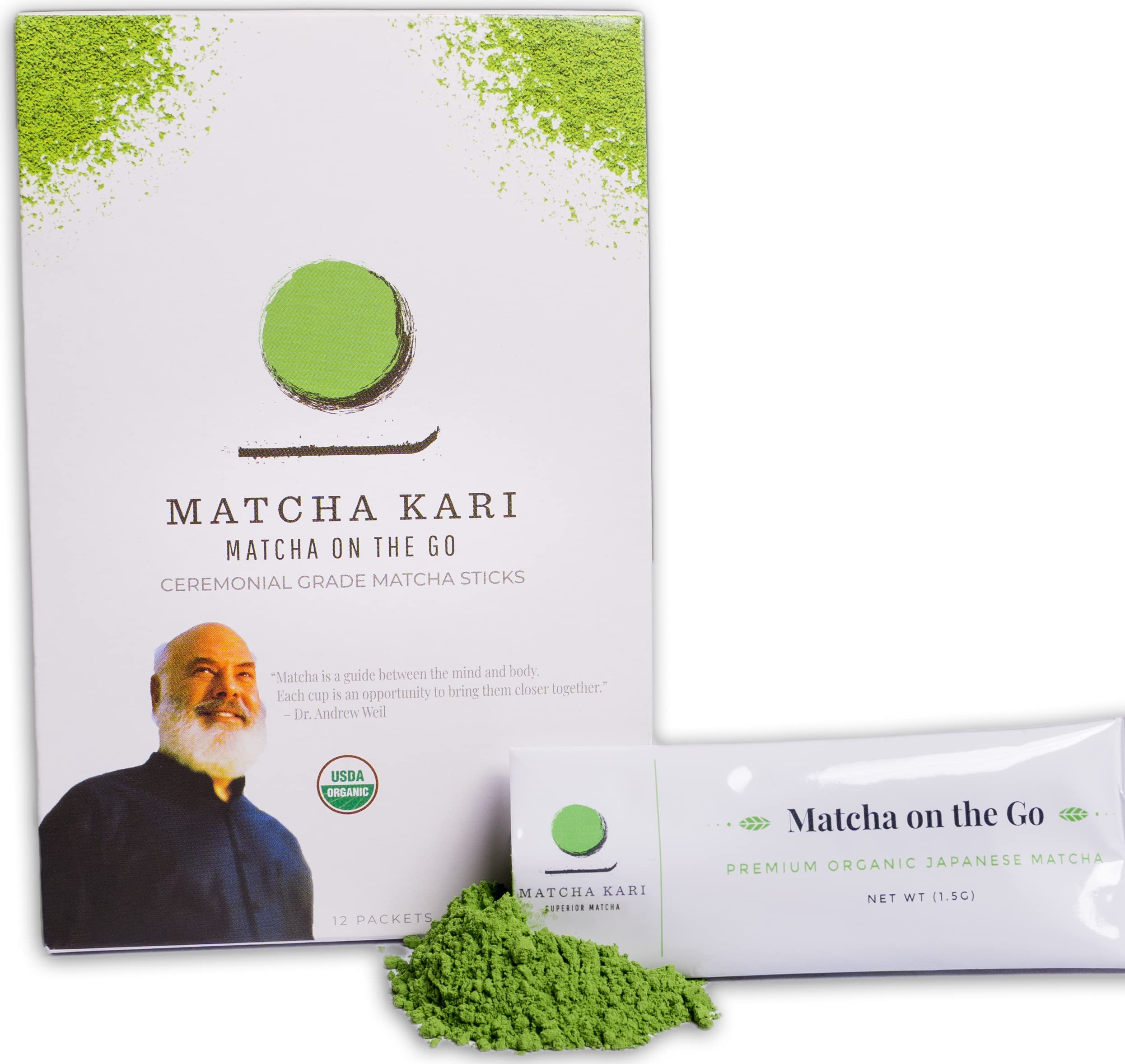 Dr. Weil Matcha Kari Ceremonial Organic Matcha Green Tea Single Serving ...