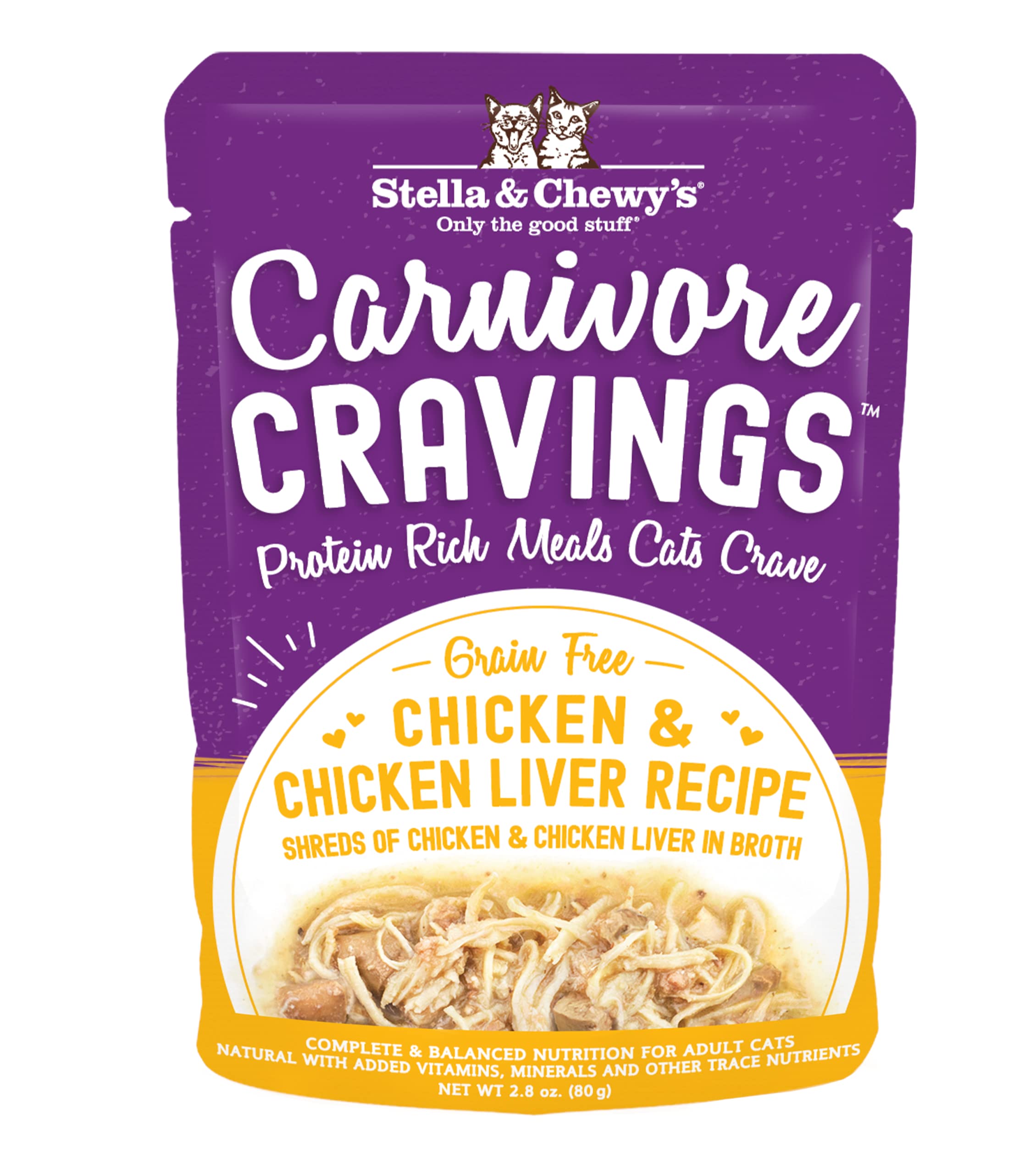 Stella Chewys Carnivore Cravings Wet Cat Food Pouches Grain Free