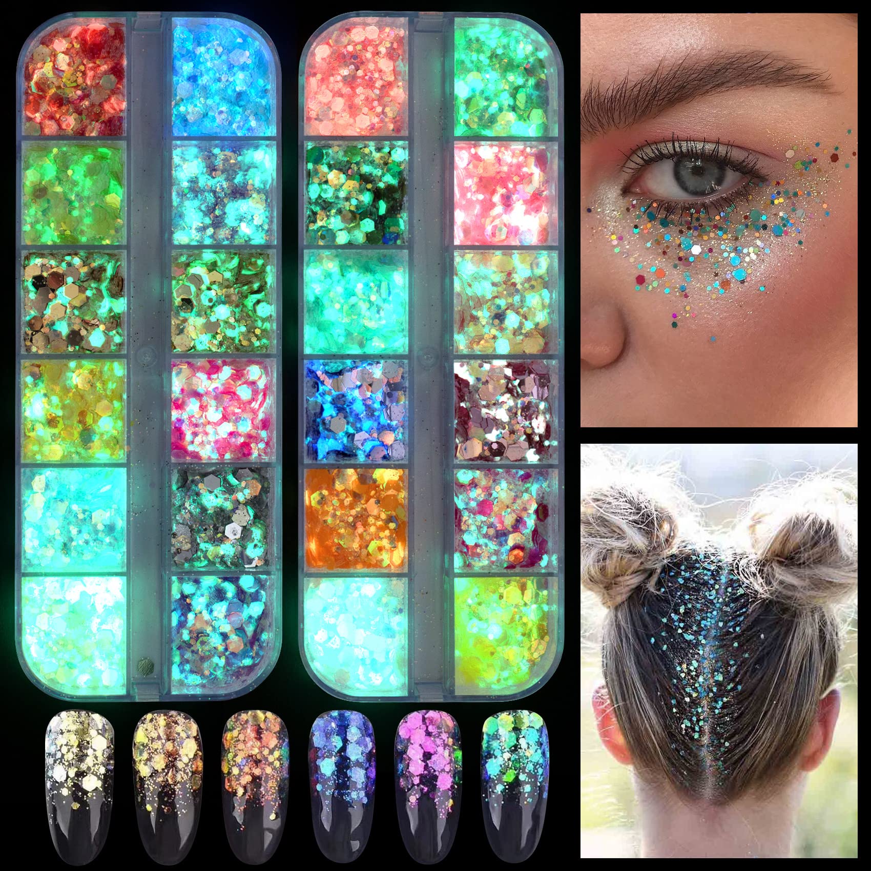 Glitter Holographic Chunky, Glitter Makeup Resin