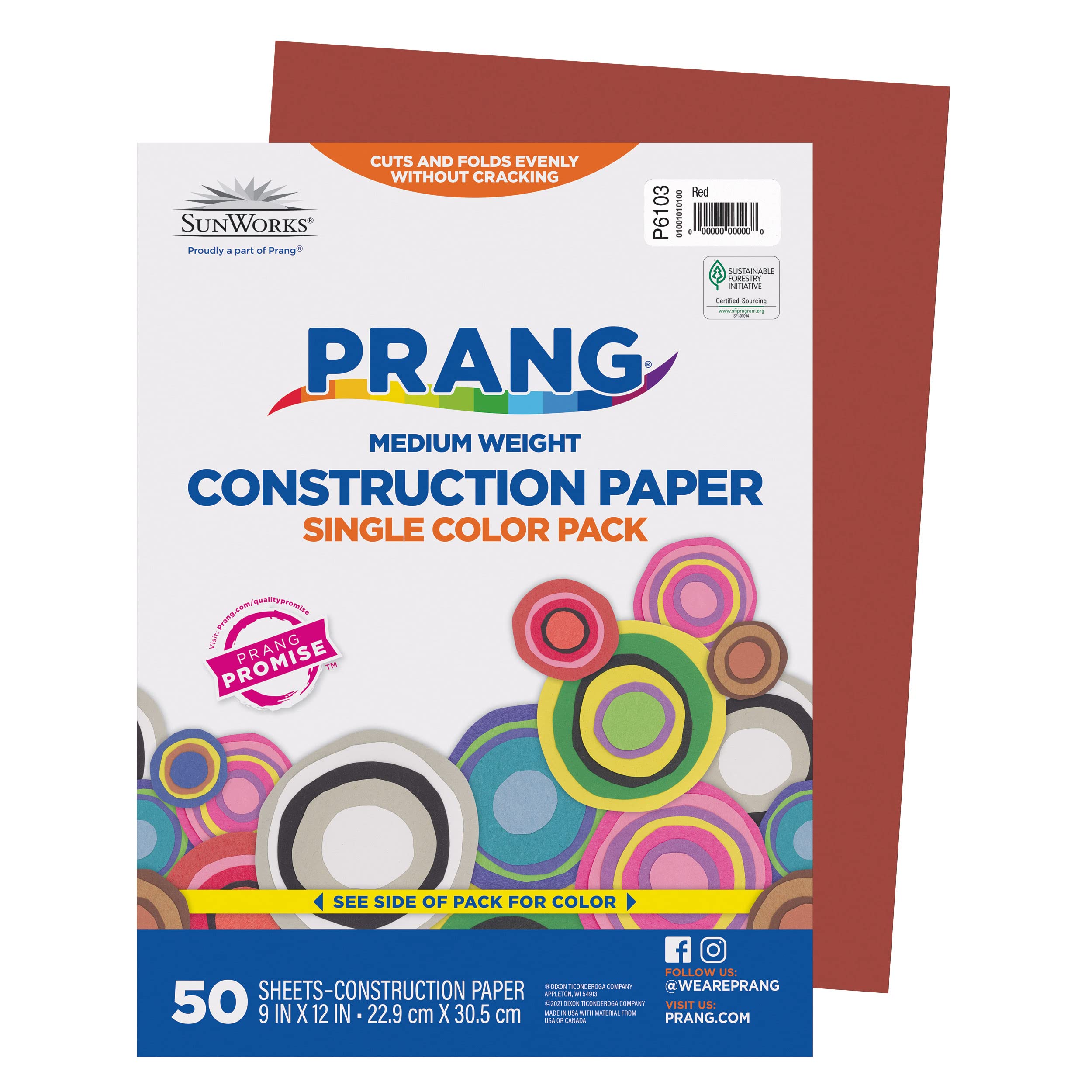 SunWorks Heavyweight Construction Paper 9 x 12 Inches White 100 Sheets