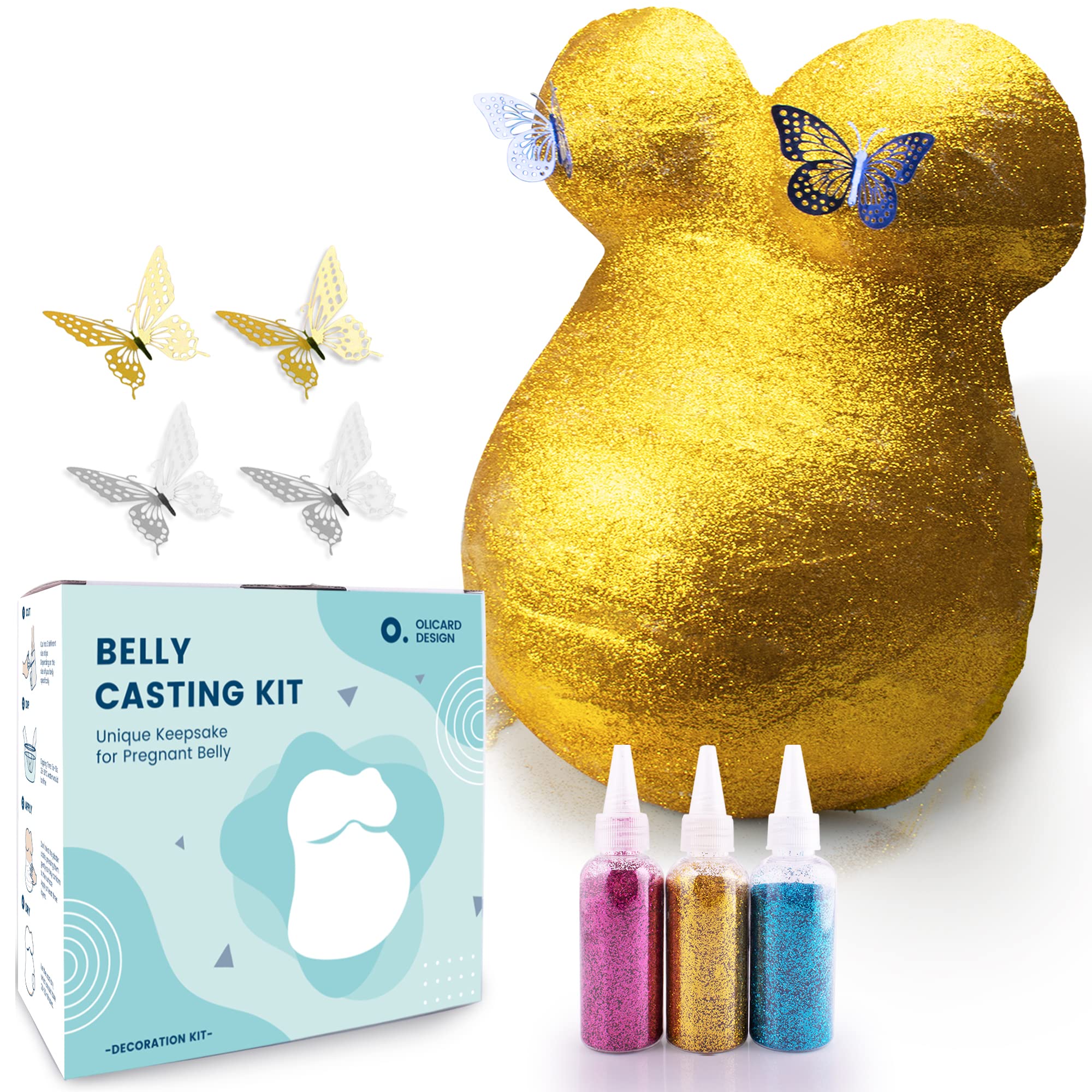 Olicard Belly Casting Kit Pregnancy, Belly Cast Kit for Expecting Mothers,  Pregnancy Belly Mold Casting Kit