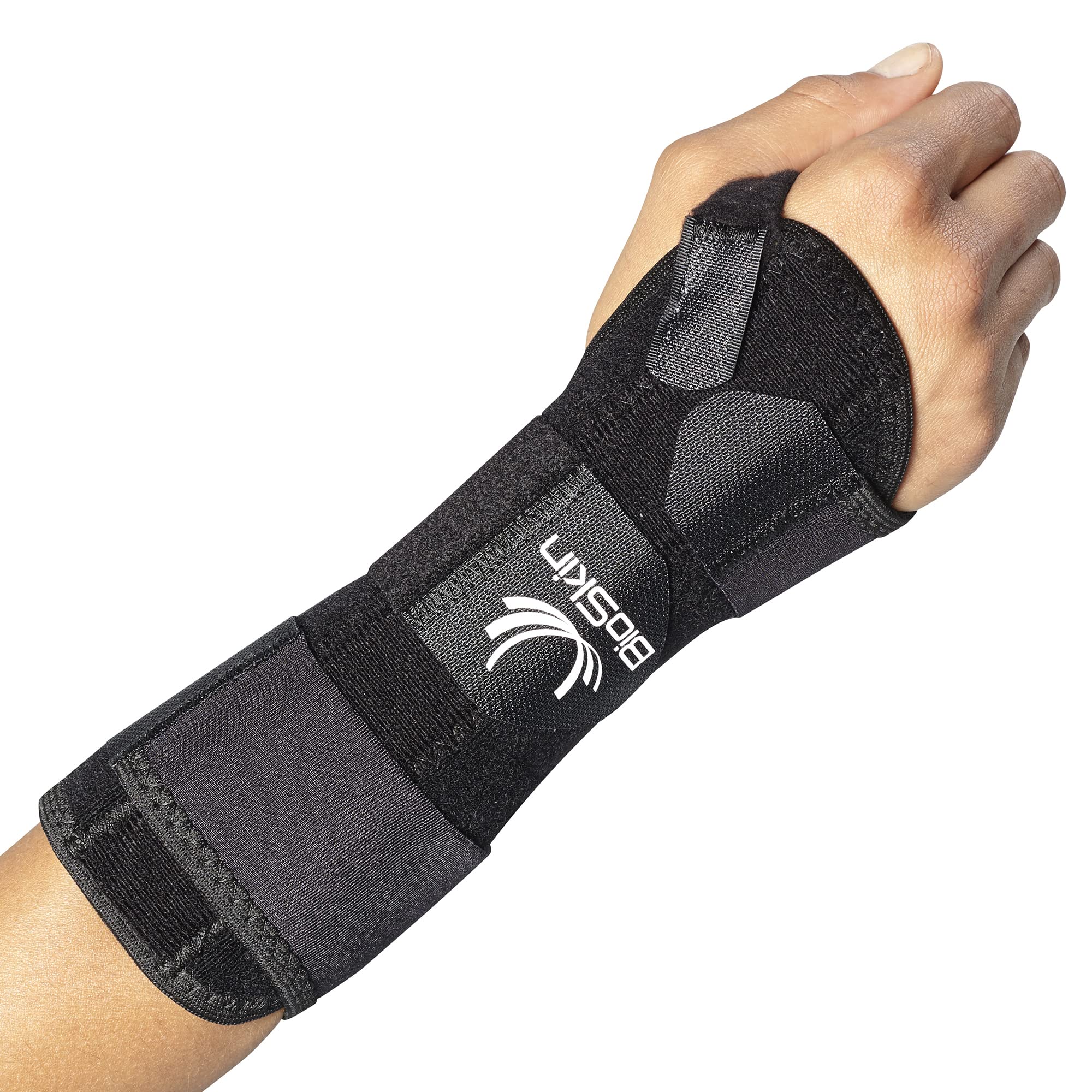 BIOSKIN Carpal Tunnel Wrist Brace Adjustable Hand Brace For Arthritis Pain  And Support Tendonitis Wrist Sprains Night Wrist Sleep Support Brace Wrist  Splint Wrist Support For Women And Men 6-inch M-L (Right)