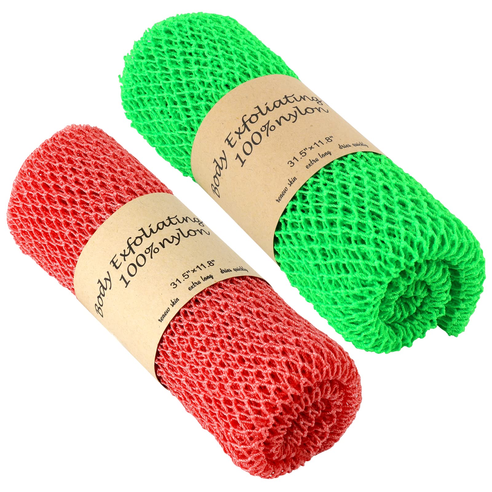 AbuQ 2 Pieces African net Sponge for exfoliating ,African