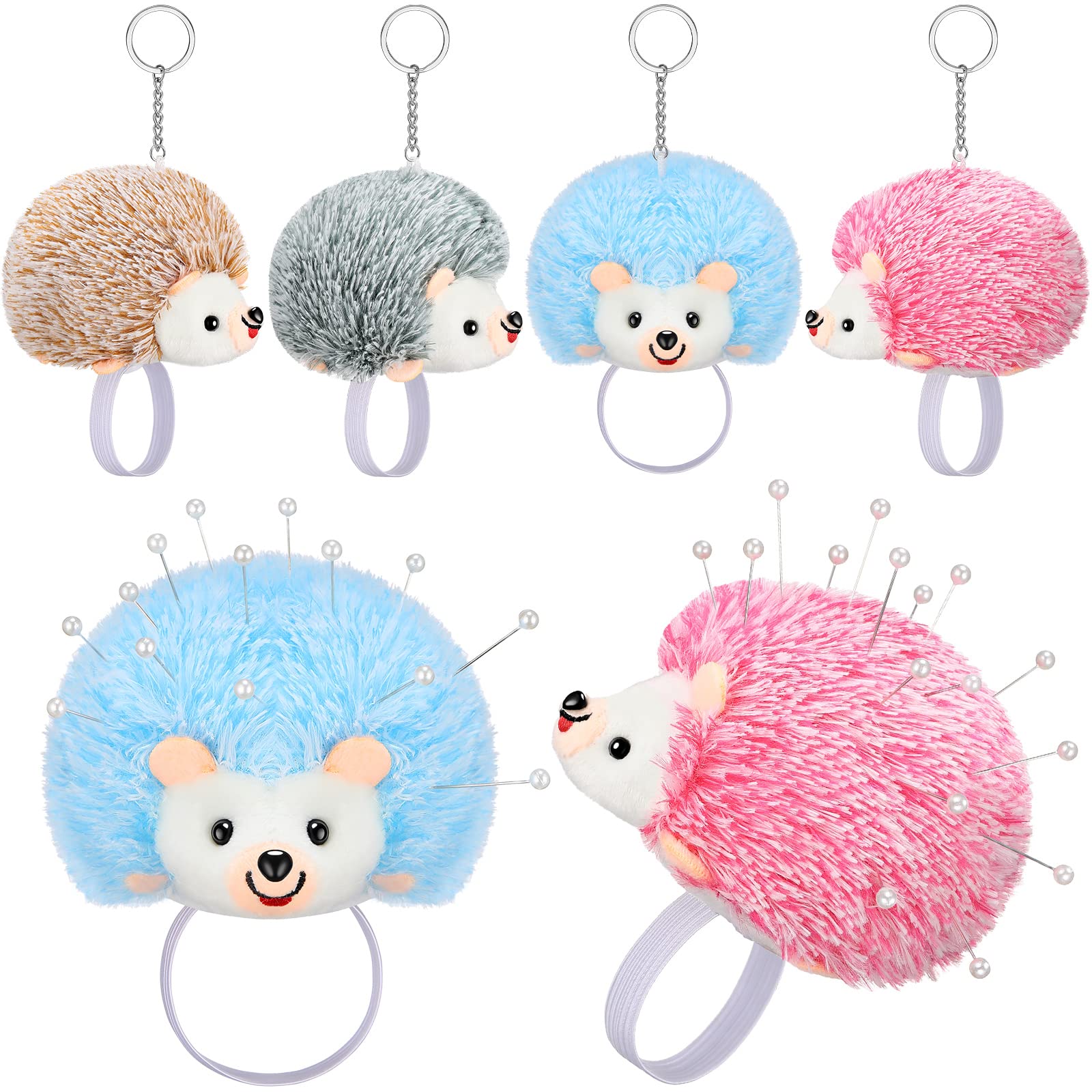 CICILIAYA Hedgehog Shape Pin Cushion, Cute Pincushions Sewing Kit Lovely  Needle Cushions Pins Holder Sewing Accessories Supplies with 100Pcs Colored