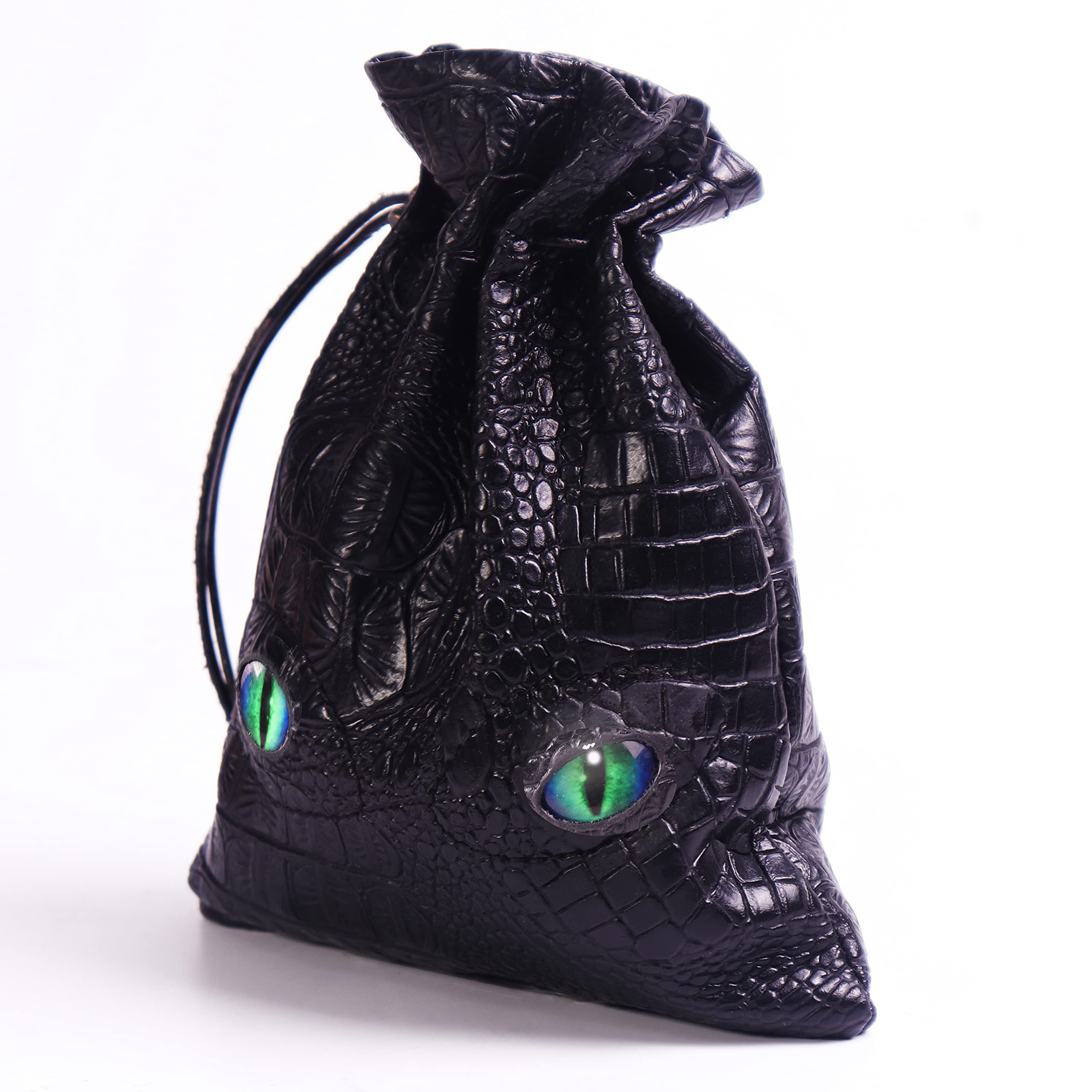 Dice Game Bag Leather Large Dice Bag of Holding Drawstring 
