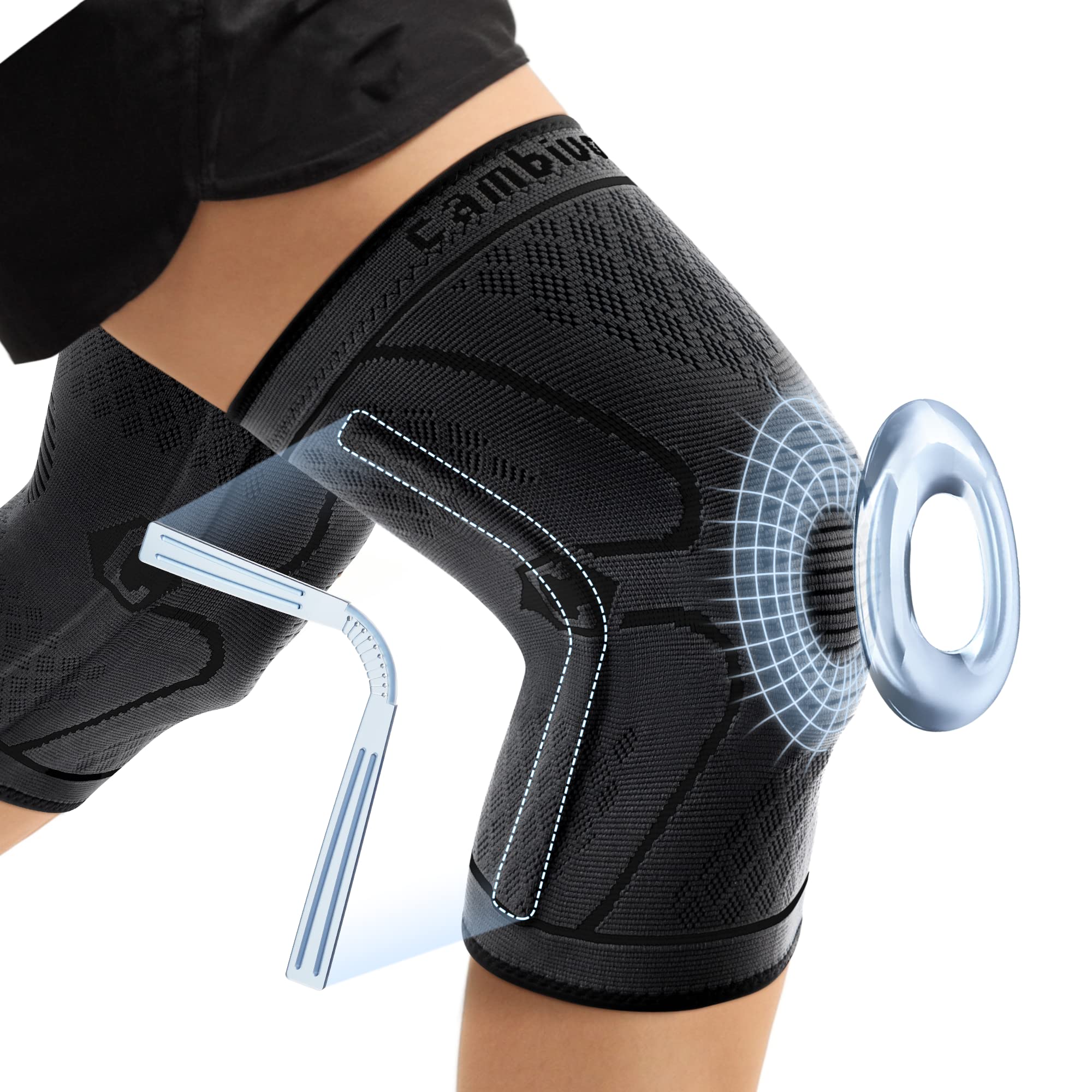 Knee Brace With Patella Gel and Stays Support for Knee Pain