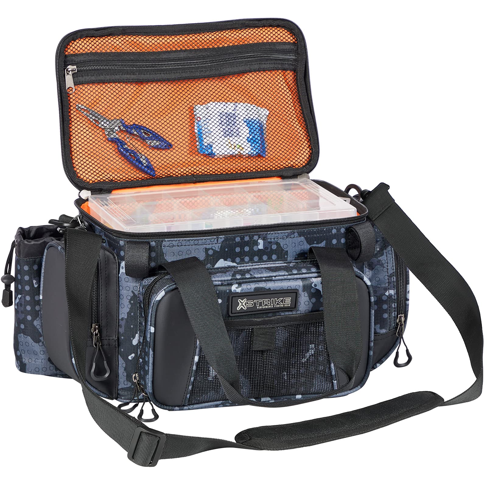 Outdoor Fishing Bag Polyester Fishing Shoulder Bag Detachable Water  Resistant Fishing Sling Pack Bag Sturdy for Unisex