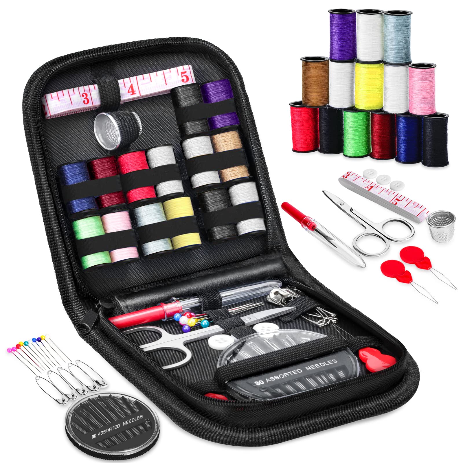 Sewing Kit for Adults and Kids, Basic Needle and Thread Kit Product for  Small Fixes, Mini Travel Sewing Kit for Emergency Repairs