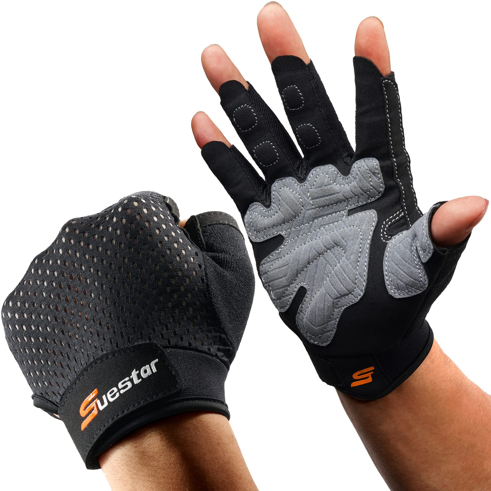 SueStar Workout Gloves for Men Women 2022, Weight Lifting Gloves with Full  Palm Protection Excellent Grip Gym Gloves, Ultra Breathable Exercise Gloves  for Weightlifting, Fitness, Training, Hanging Large