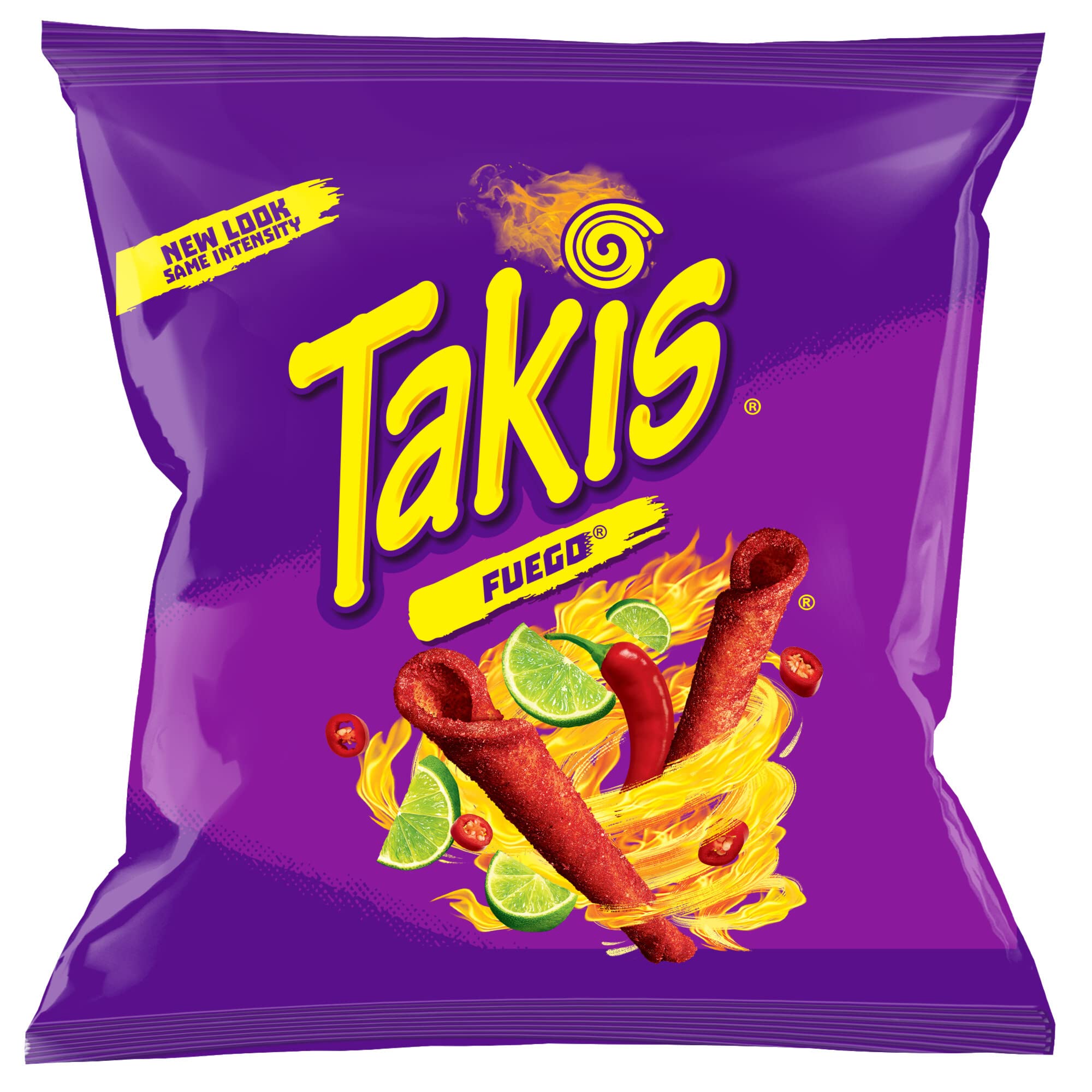 TAKIS Fuego Hot Chili Pepper & Lime Tortilla Chips, 2-Ounce Bag (5