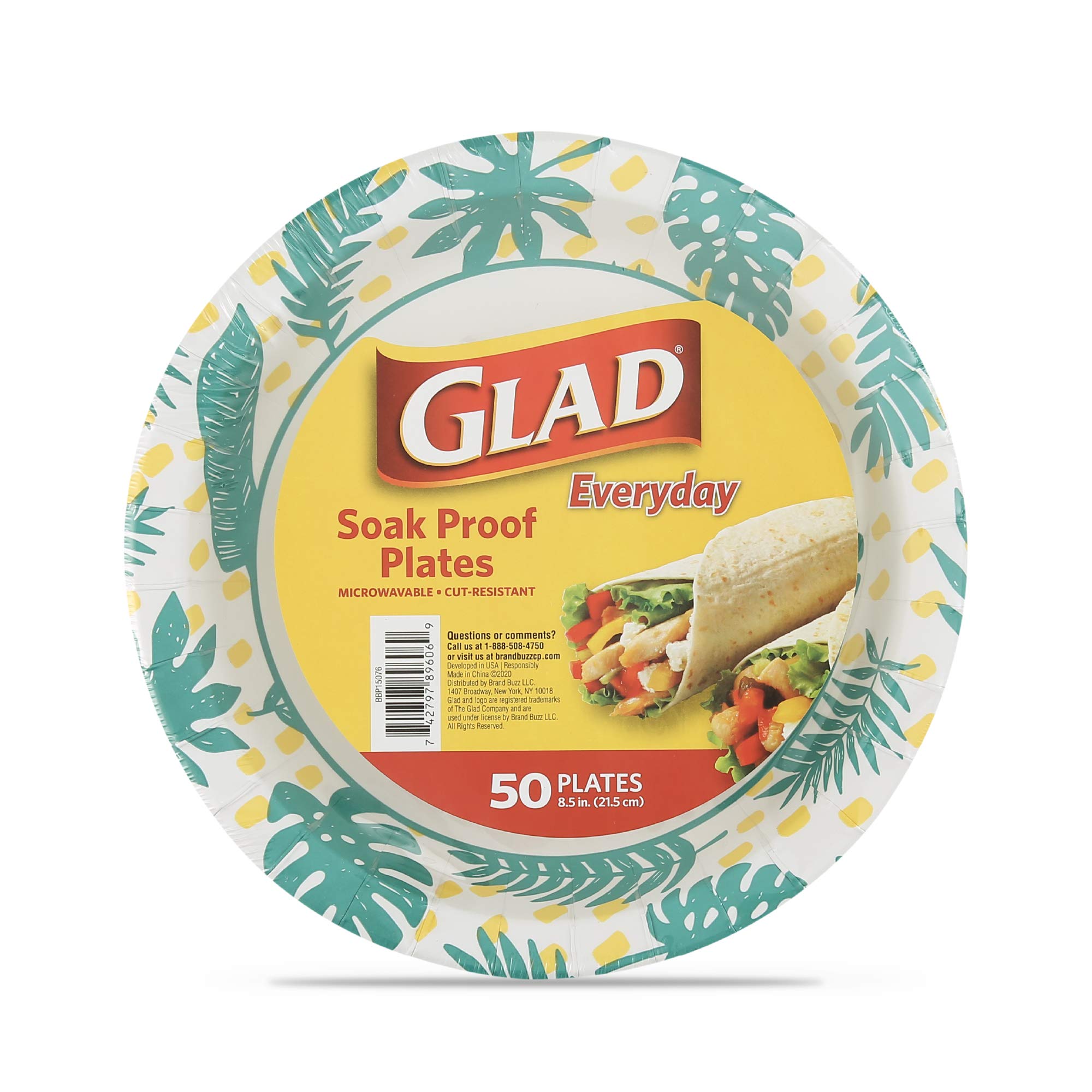  Glad Everyday Round Disposable White Paper Plates  Small White  Paper Plates, Solid Glossy White Disposable Plates, Disposable Paper Plates  Paper Plates 8.5 Inch, 500 Count : Health & Household