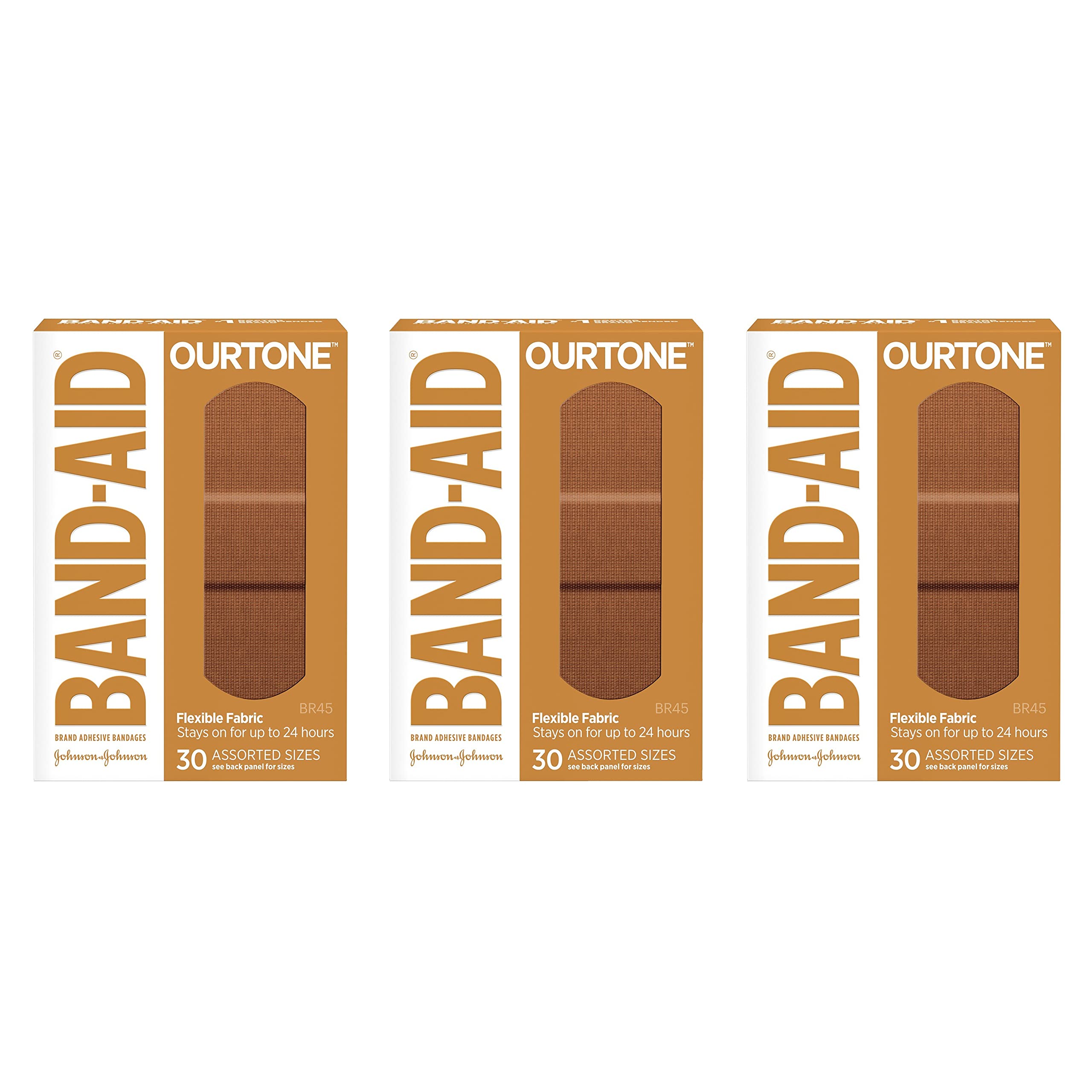 Band-Aid Brand Flexible Fabric Adhesive Bandages, 30 Ct