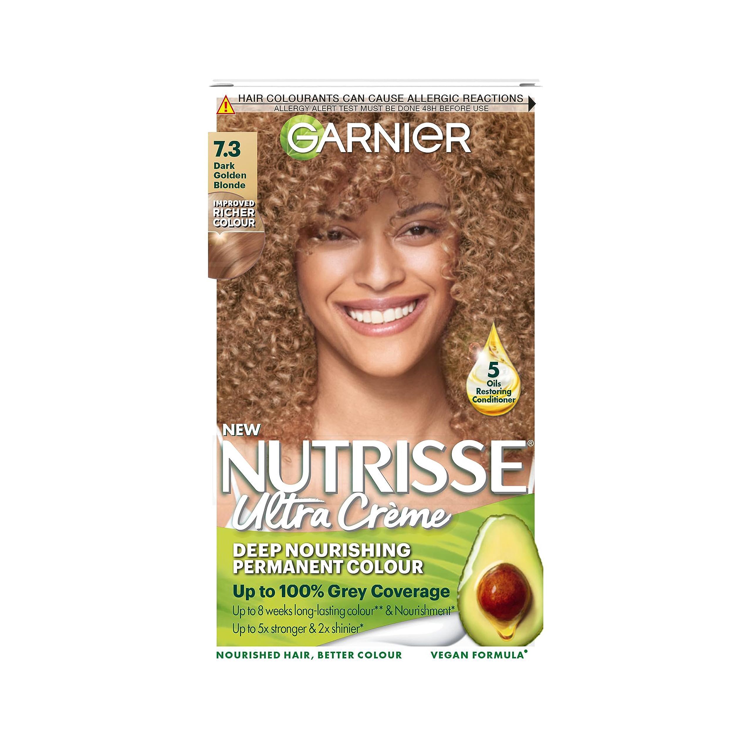 Garnier Nutrisse Permanent Hair Dye Natural-looking hair colour result ...