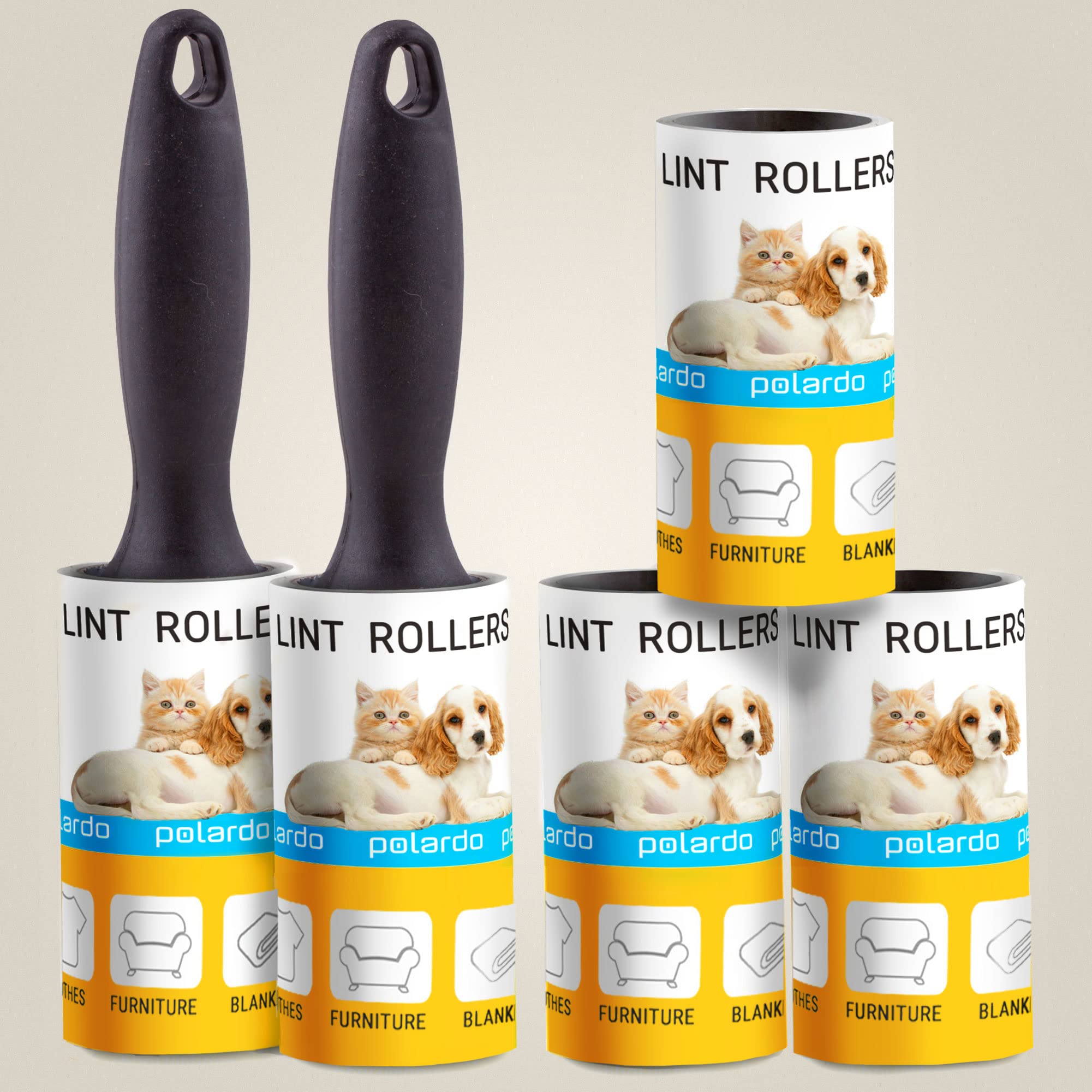 Lint Rollers for Pet Hair, Sticky, Remover for Couch, Clothes