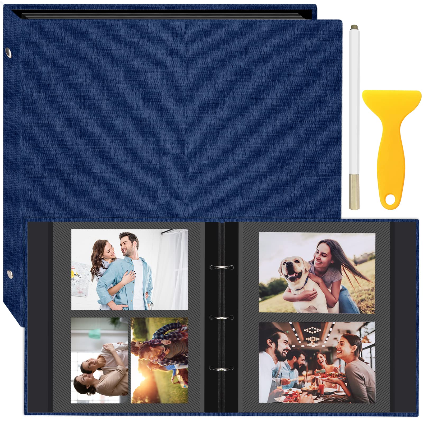 â€ŽZesthouse Zesthouse Photo Album Self Adhesive Pages, 60 Pages Magnetic  Scrapbook Albums with Sticky Page,Photos Album Holds 8x10 & 5X7 & 4