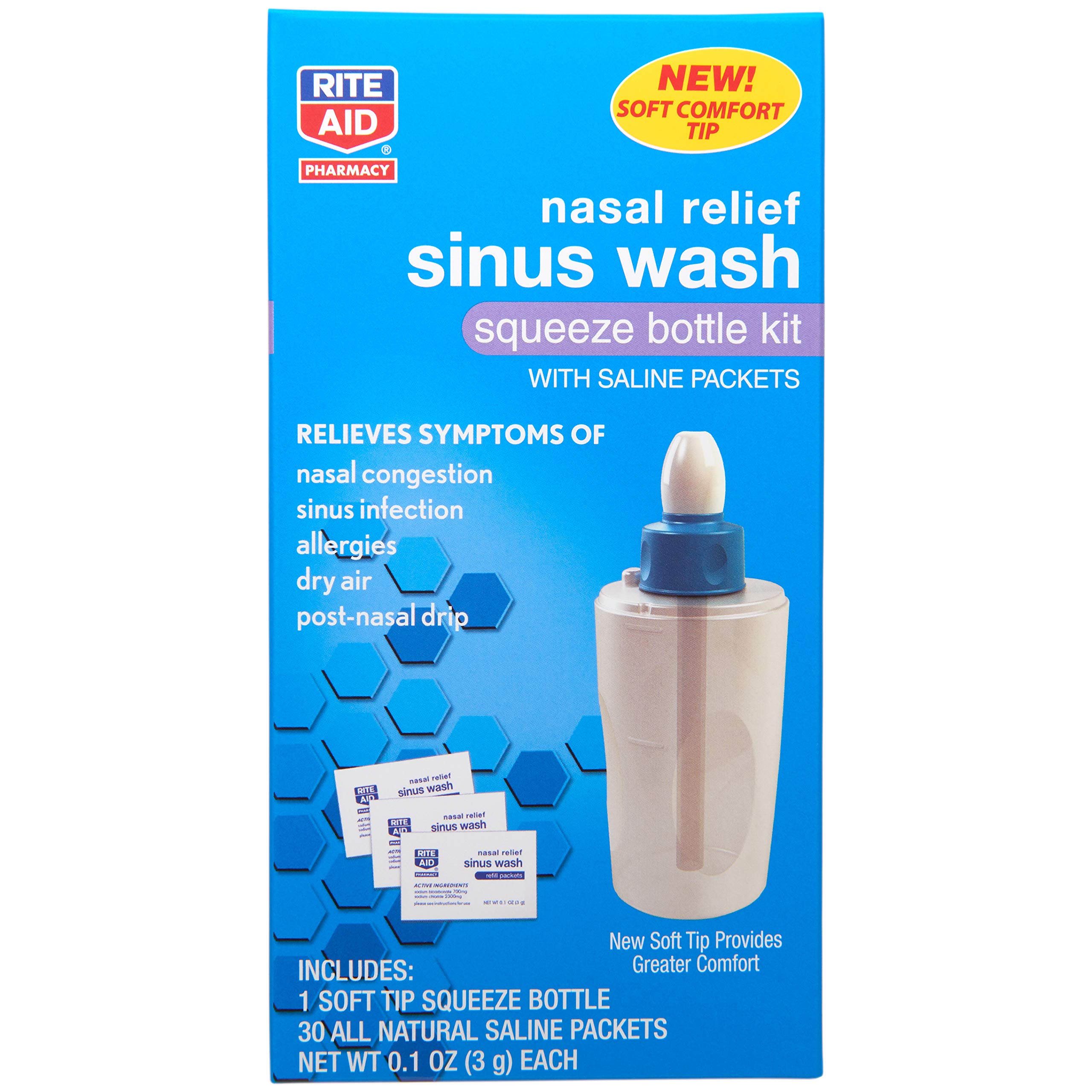 Rite Aid Nasal Relief Sinus Wash With Saline Packets