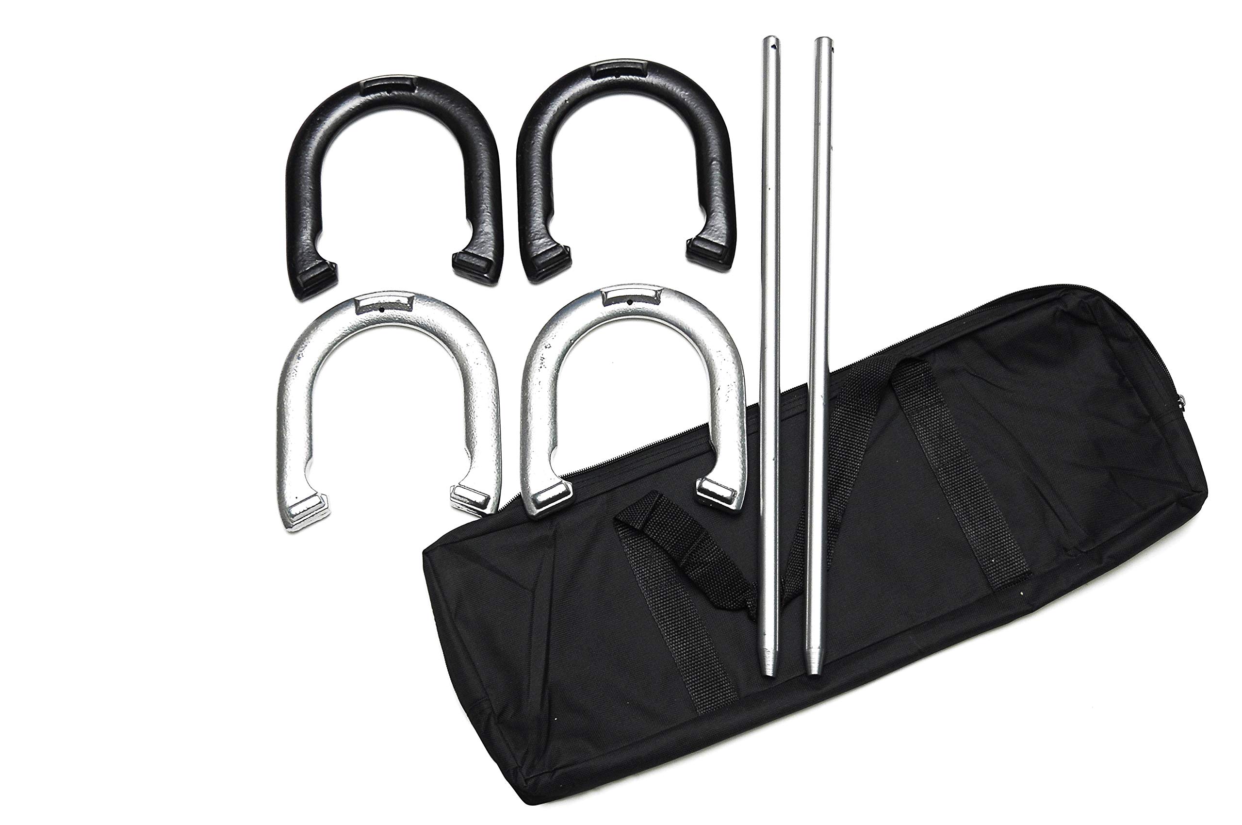 Outdoor Horseshoe Game Set with Carrying Bag