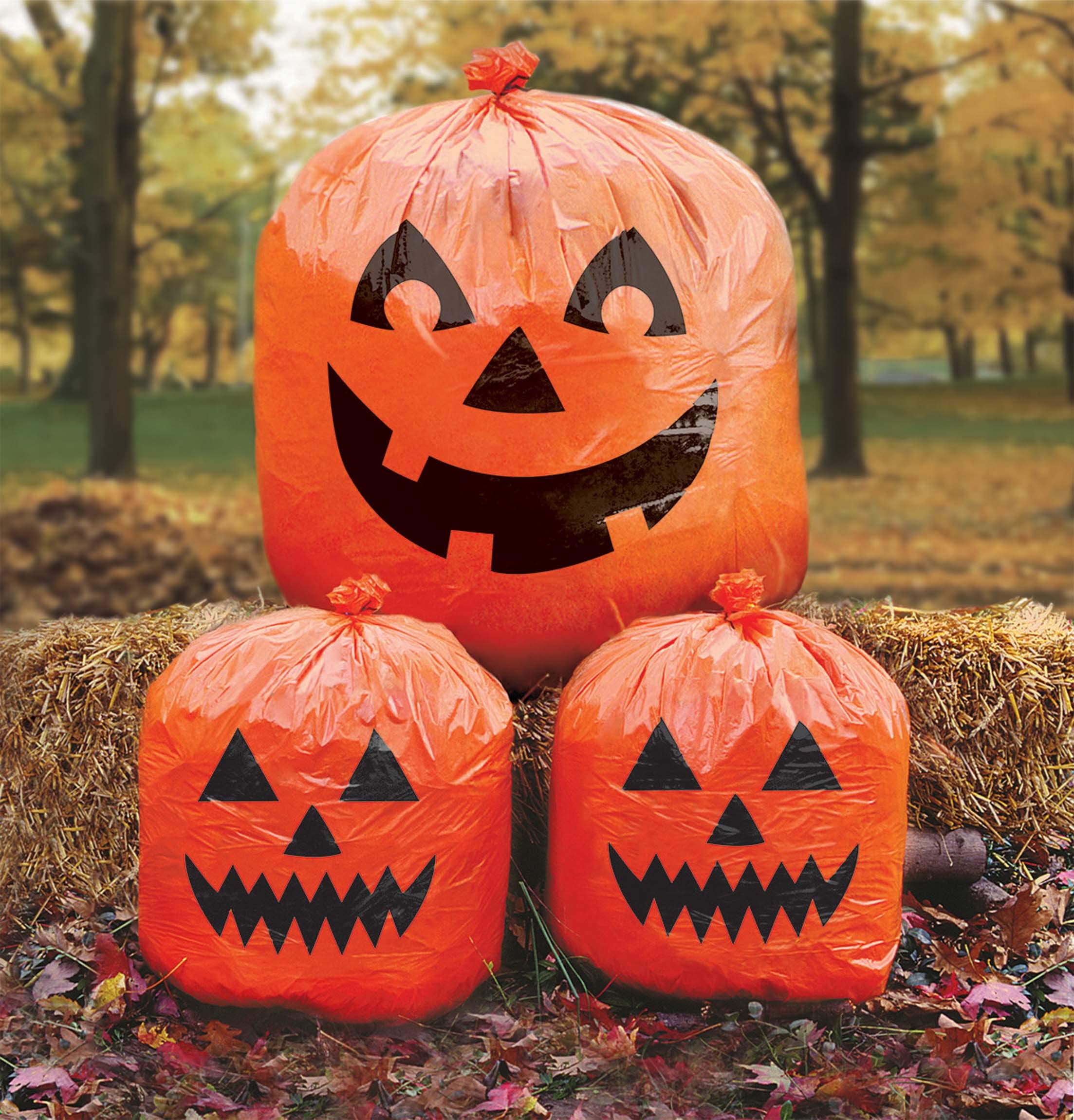 Halloween Lawn Bags Plastic 3 Pcs 1