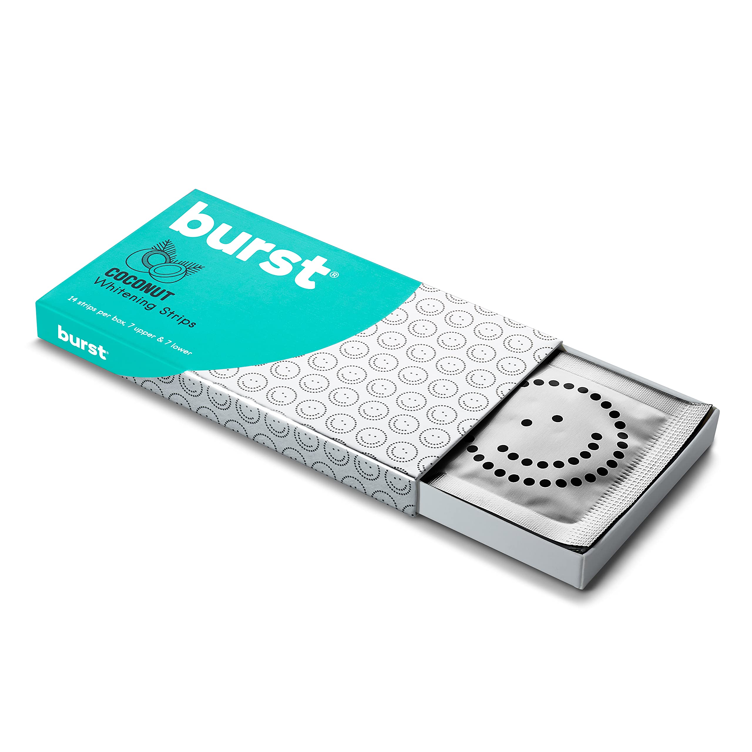  BURST Teeth Whitening Strip Kit - Sensitive Teeth Friendly - 10  Treatments with No-Slip Grip - White Strips Whiten with Visible Results in  Just 15 Minutes - Mint + Coconut Whitening Strips : Health & Household