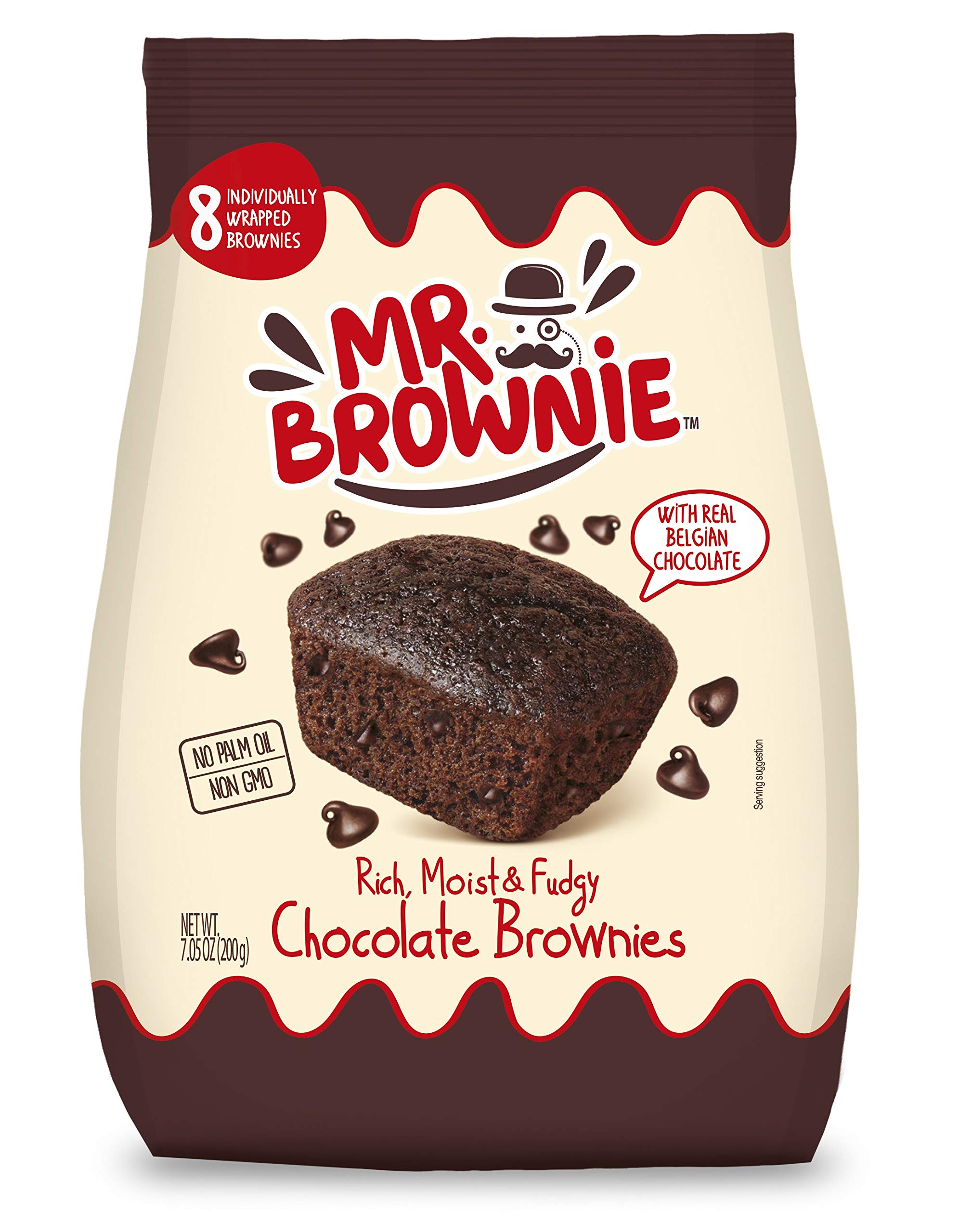 M&M's Brownie Bites Milk Chocolate Treat Bag 70g (Pack of 16