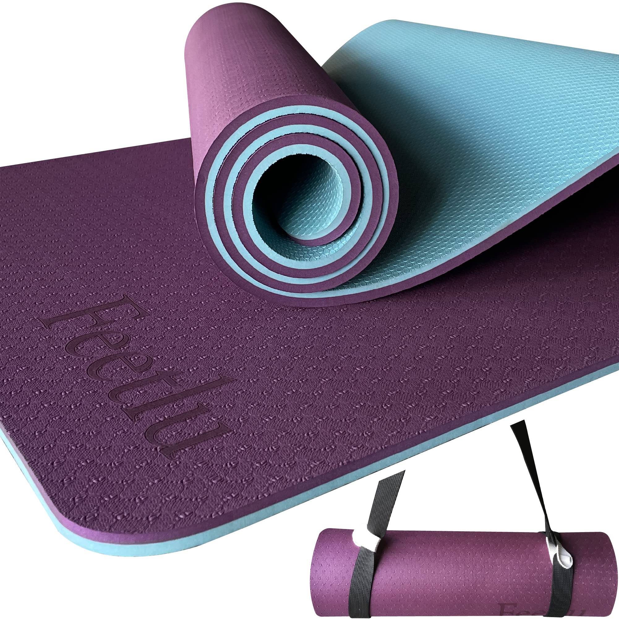 Thick Yoga Mat - Anti slip Gym Mat, Fitness Exercise Pad 