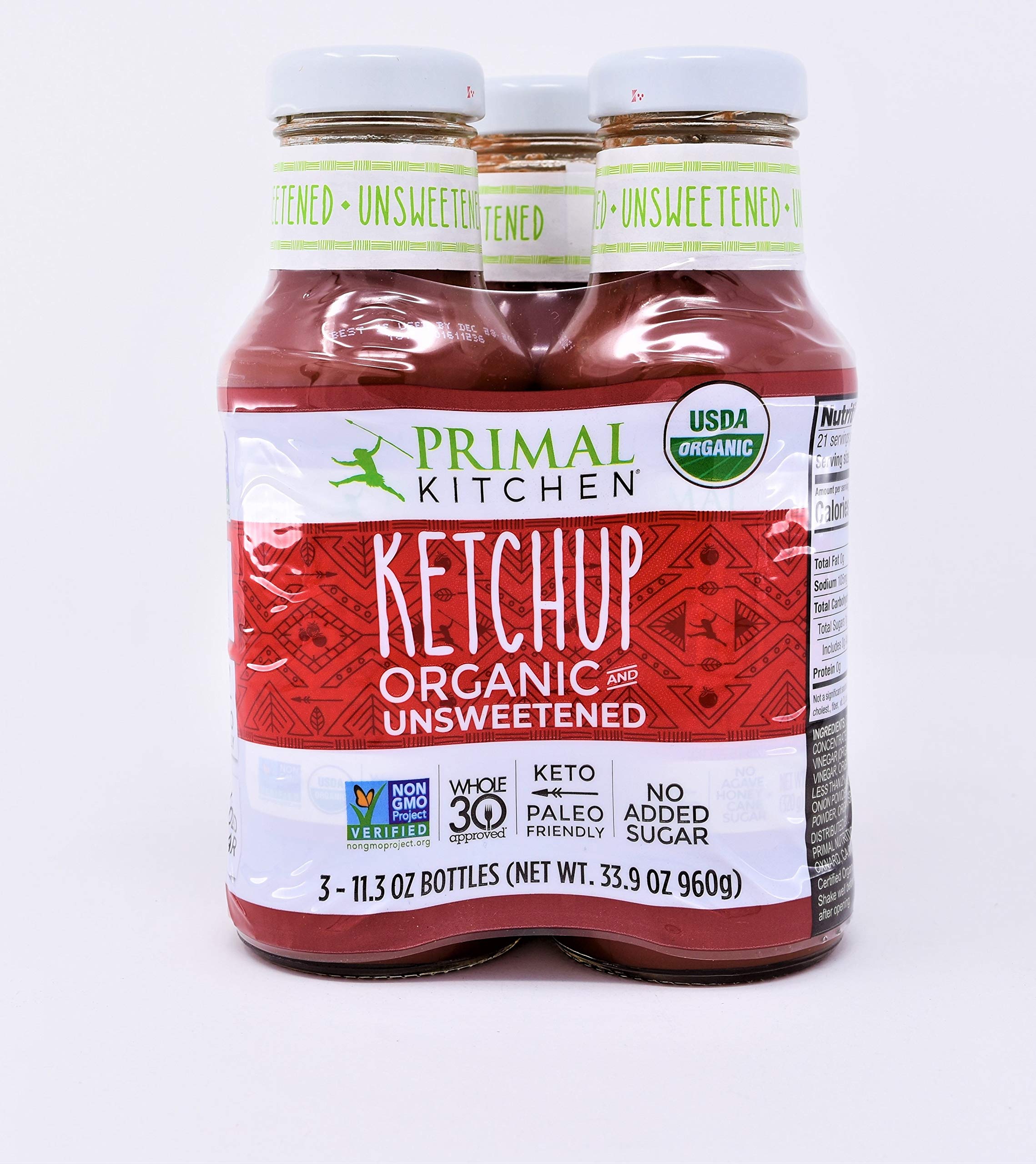 Primal Kitchen Unsweetened Ketchup, Organic 11.3 oz by Primal