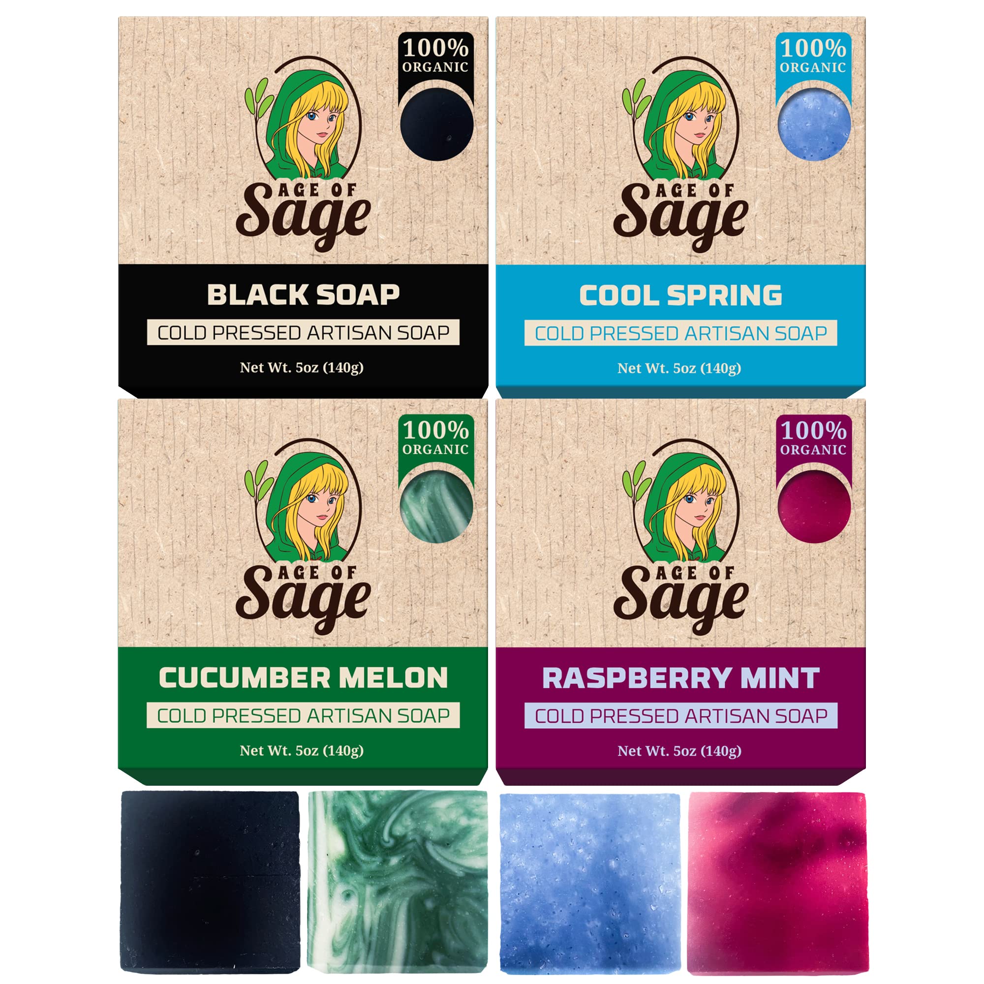  Age of Sage All Natural Bath Body Soap Gift Sets for