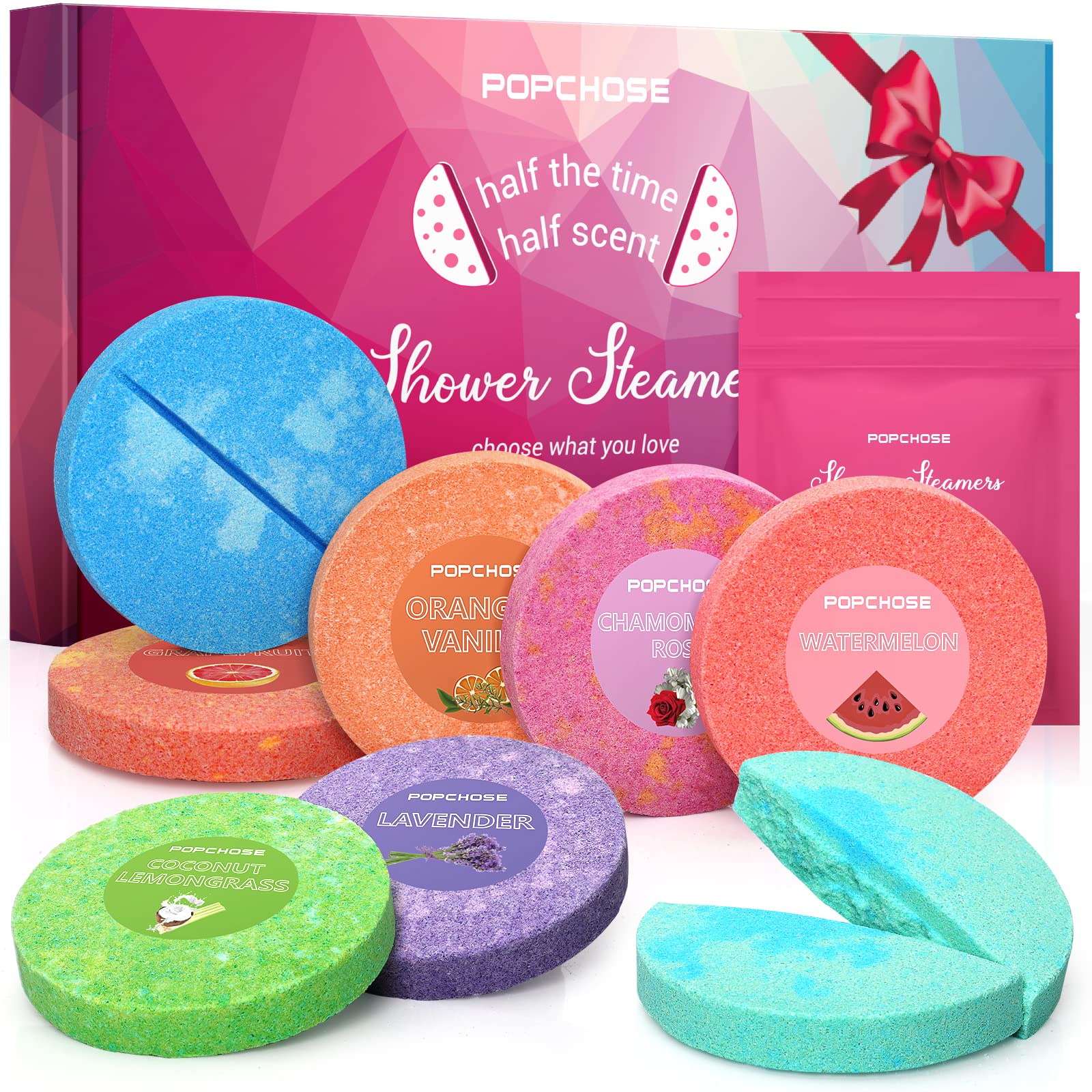 Holder for Aromatherapy Shower Steamers/Buff Puff/Shower Bomb Tablets.  Unique Stocking Stuffer Gifts for Women Who Have Everything - Self Care