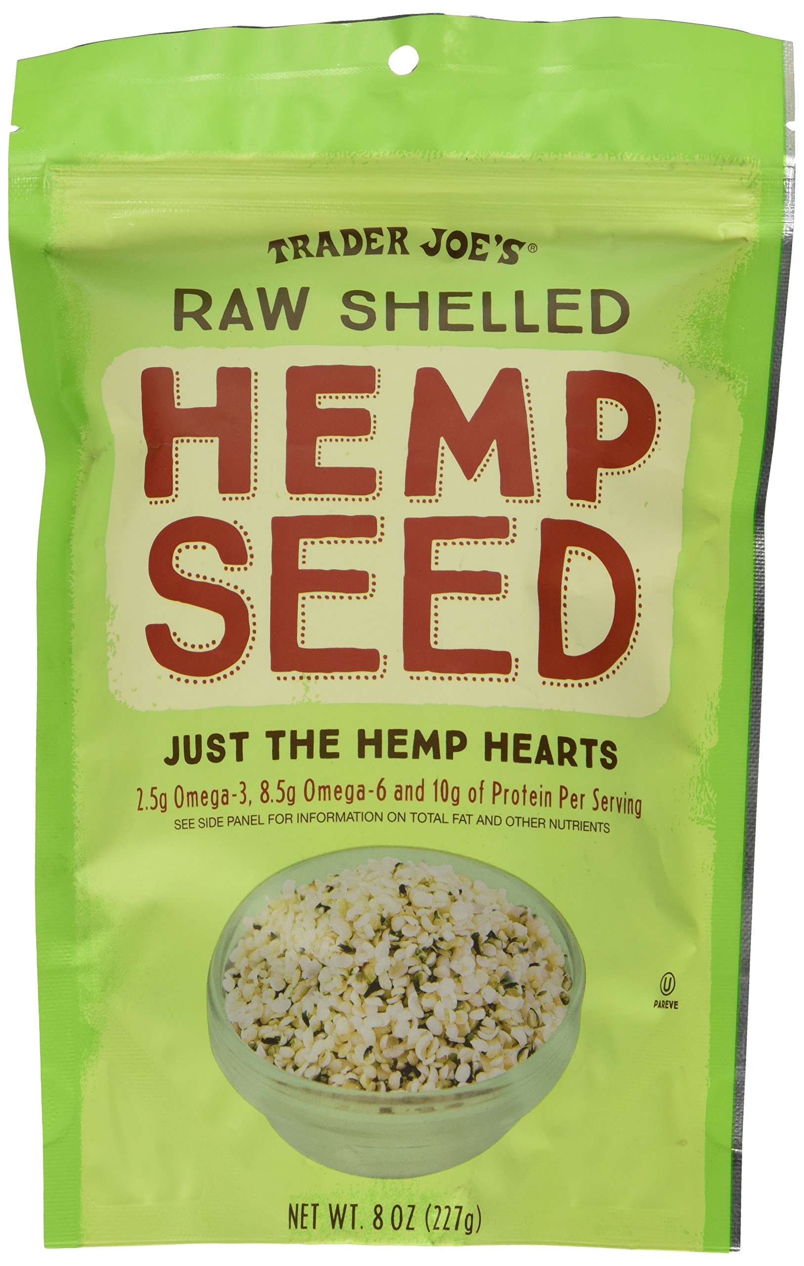 Trader Joes Raw Shelled Hemp Seed 8 Oz