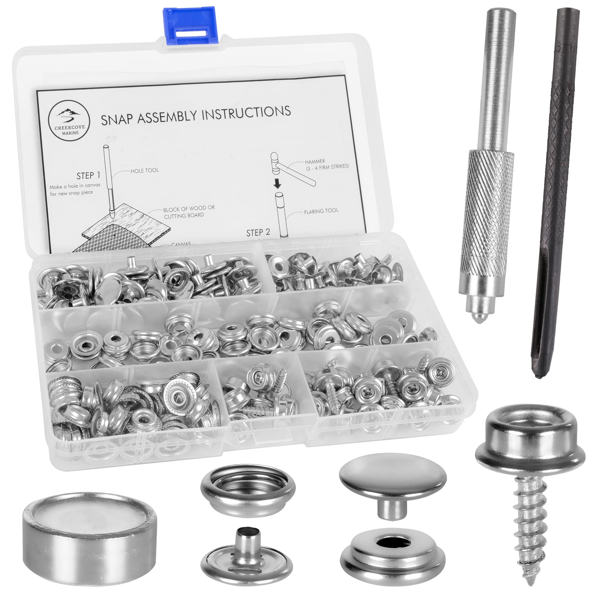 Snap Fasteners and Tools, Snap Button Parts